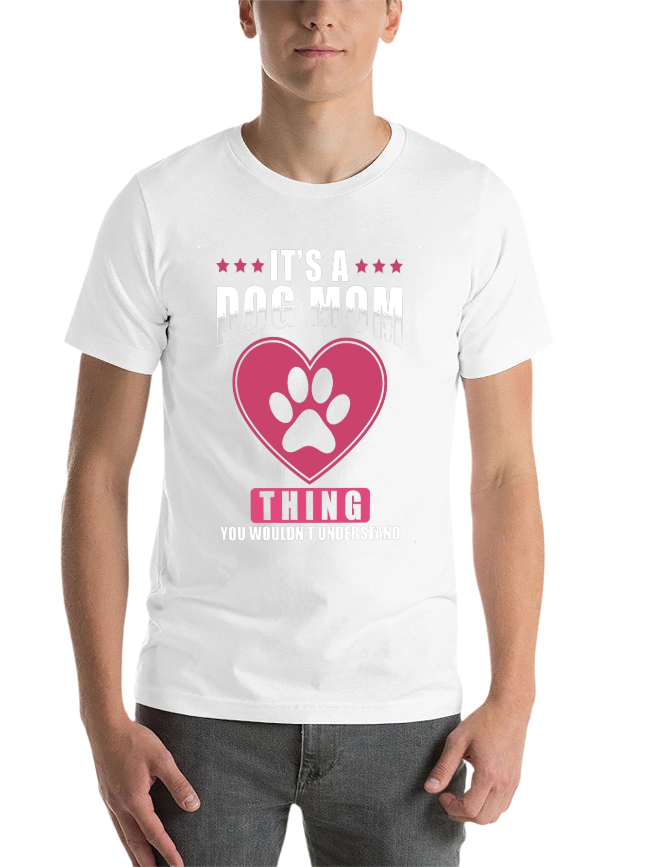 Black Dog Mom T-Shirt - It's a Dog Mom Thing view 14