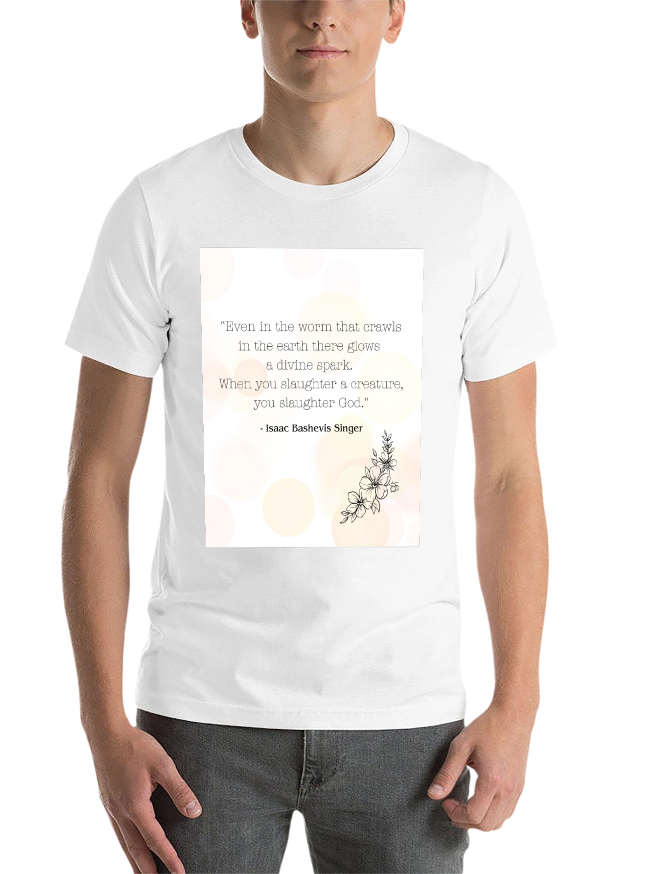 Black Philosophical Quote Graphic Tee - Unisex Black T-Shirt view 14