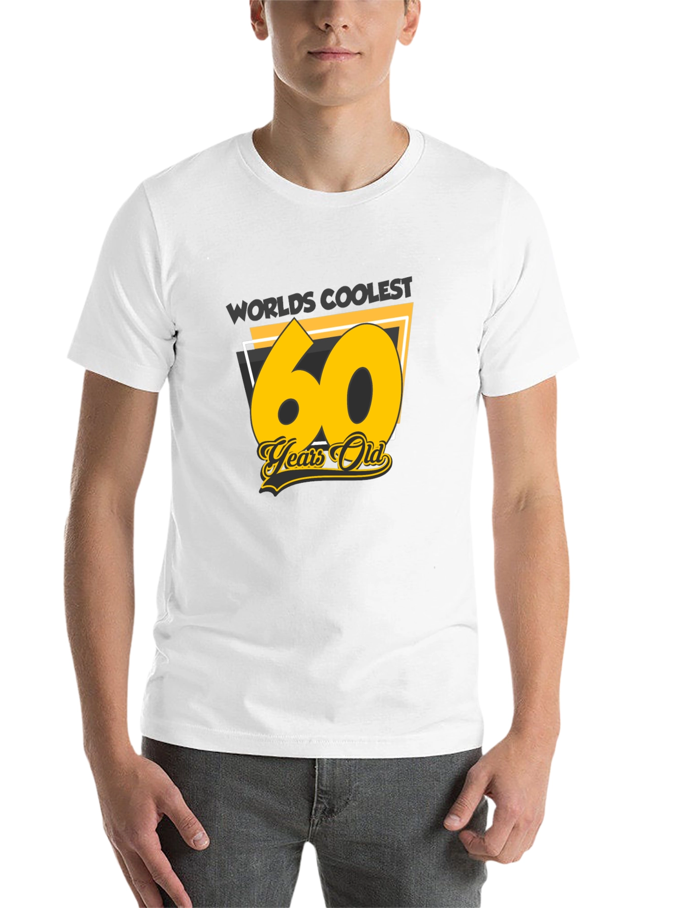 Black Worlds Coolest 60 Years Old Black T-Shirt view 14