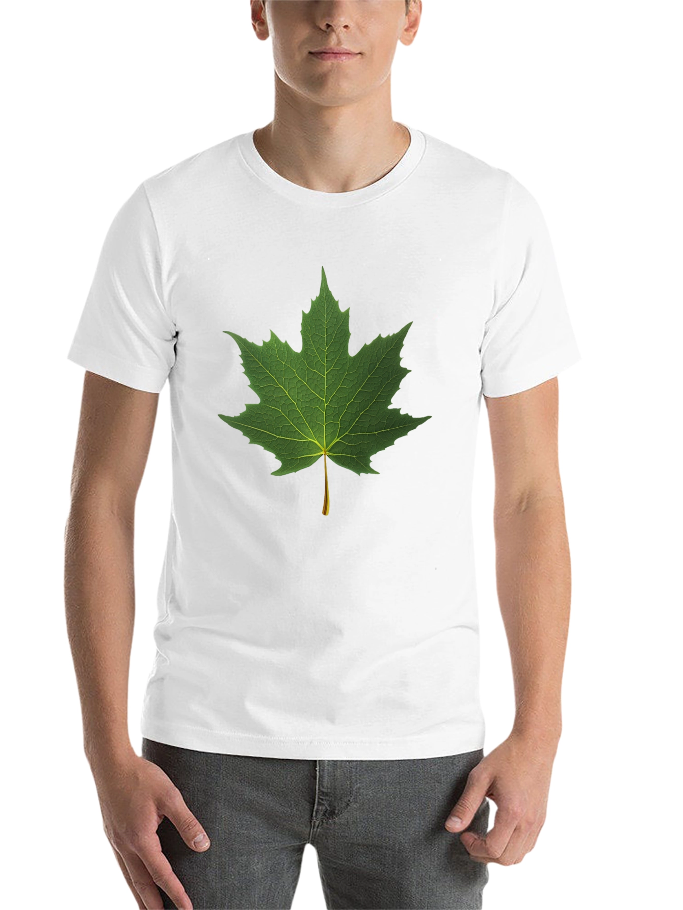 Black Maple Leaf Graphic Black T-Shirt view 14