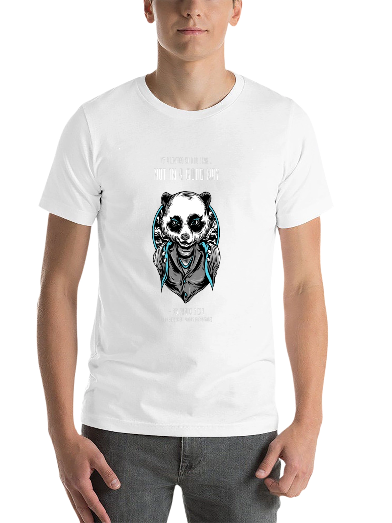 Black Limited Edition Panda Bear Graphic T-Shirt view 14