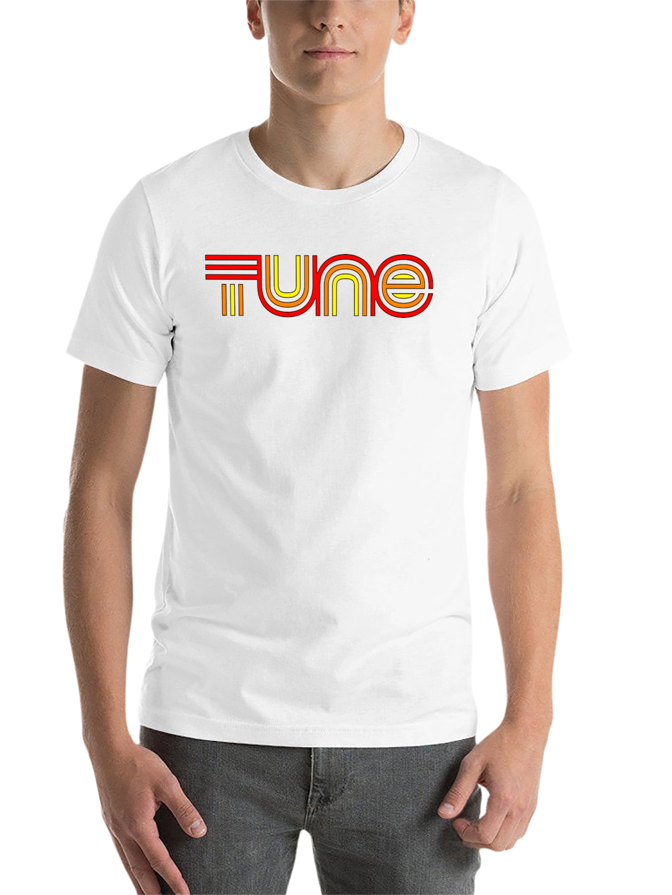 Black Retro Tune T-Shirt - Black Cotton Blend view 14