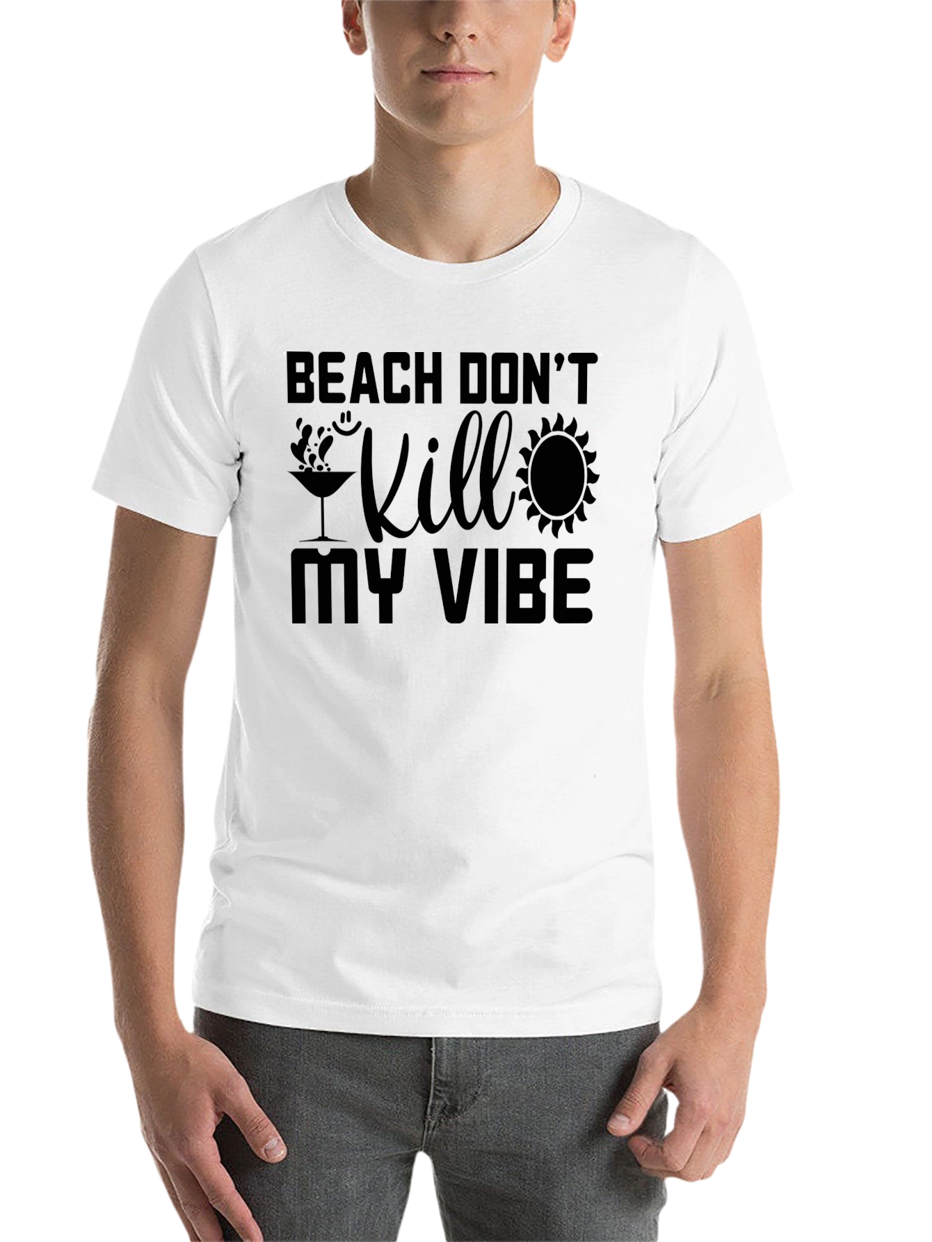 Black Beach Don't Kill My Vibe Graphic Tee view 14