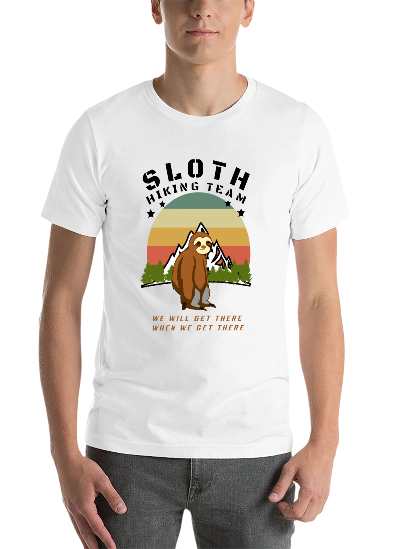 Black Sloth Hiking Team Tee view 14