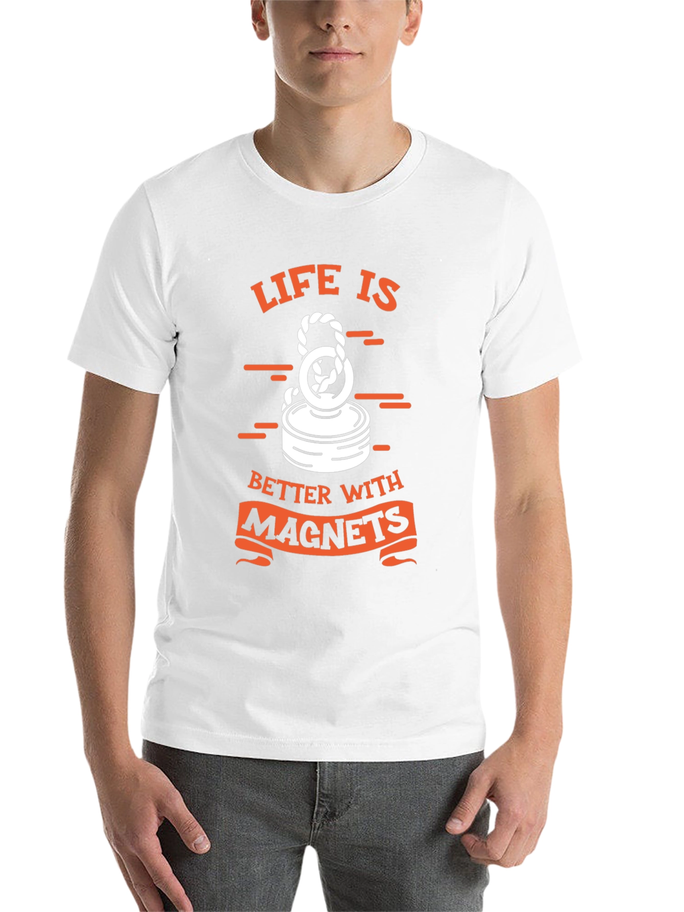 Life is Better with Magnets Black T-Shirt - 14