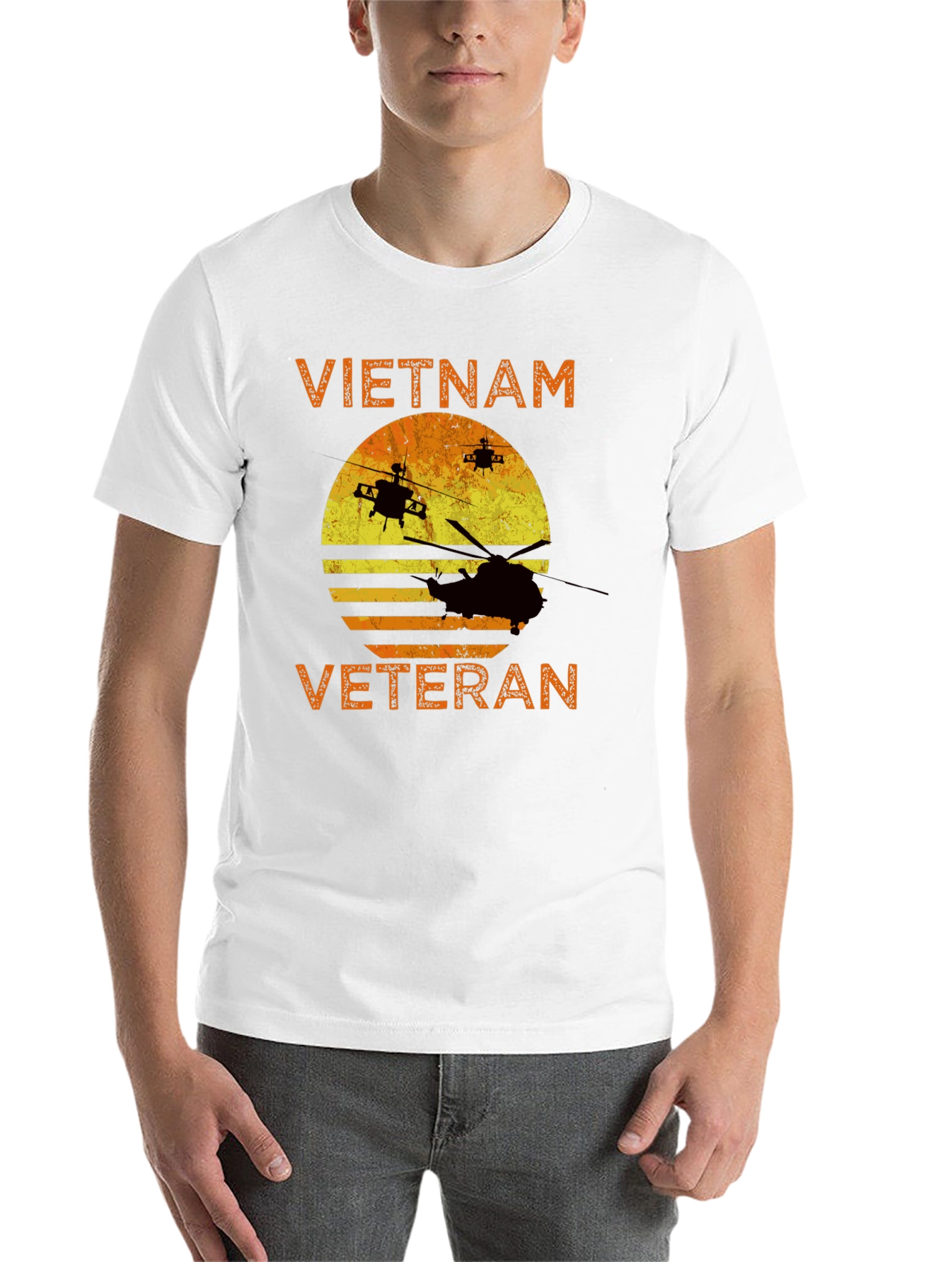 Black Vietnam Veteran Graphic T-Shirt view 14