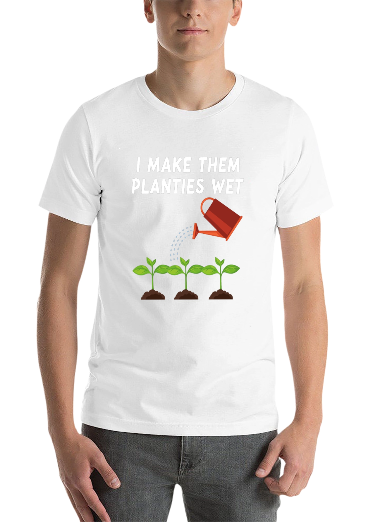 Black I Make Them Planties Wet Black T-Shirt view 14