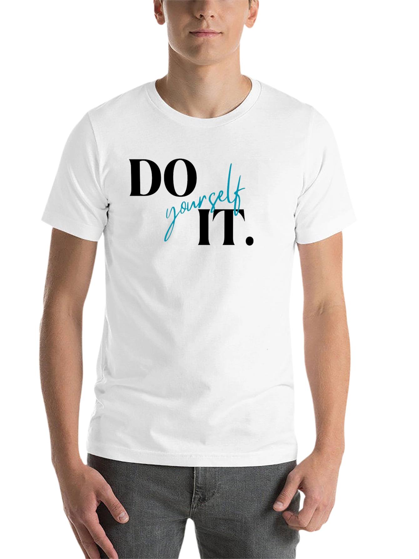 Black Do It Yourself Graphic Print T-Shirt view 14