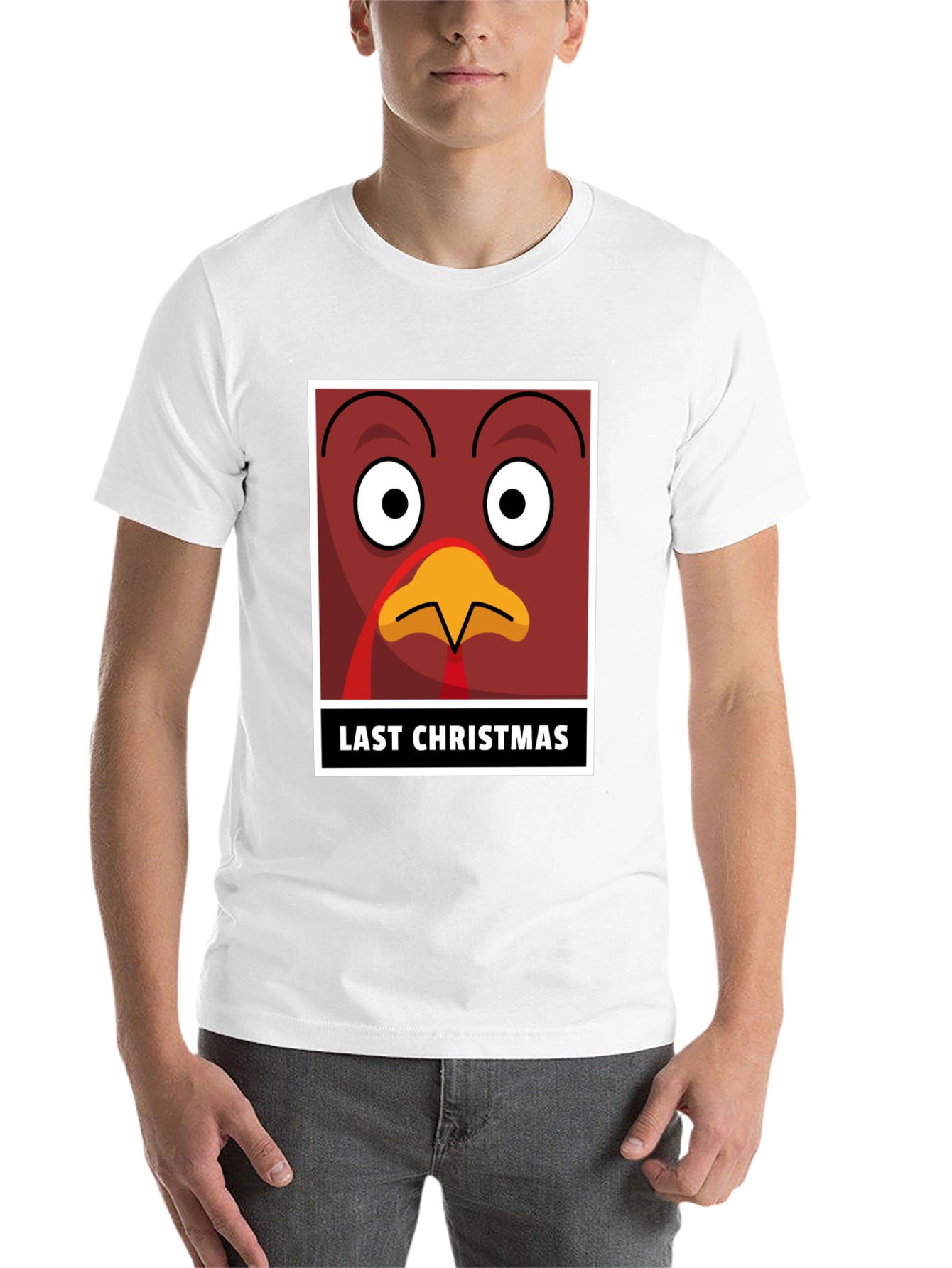 Black Funny Turkey Last Christmas T-Shirt view 14
