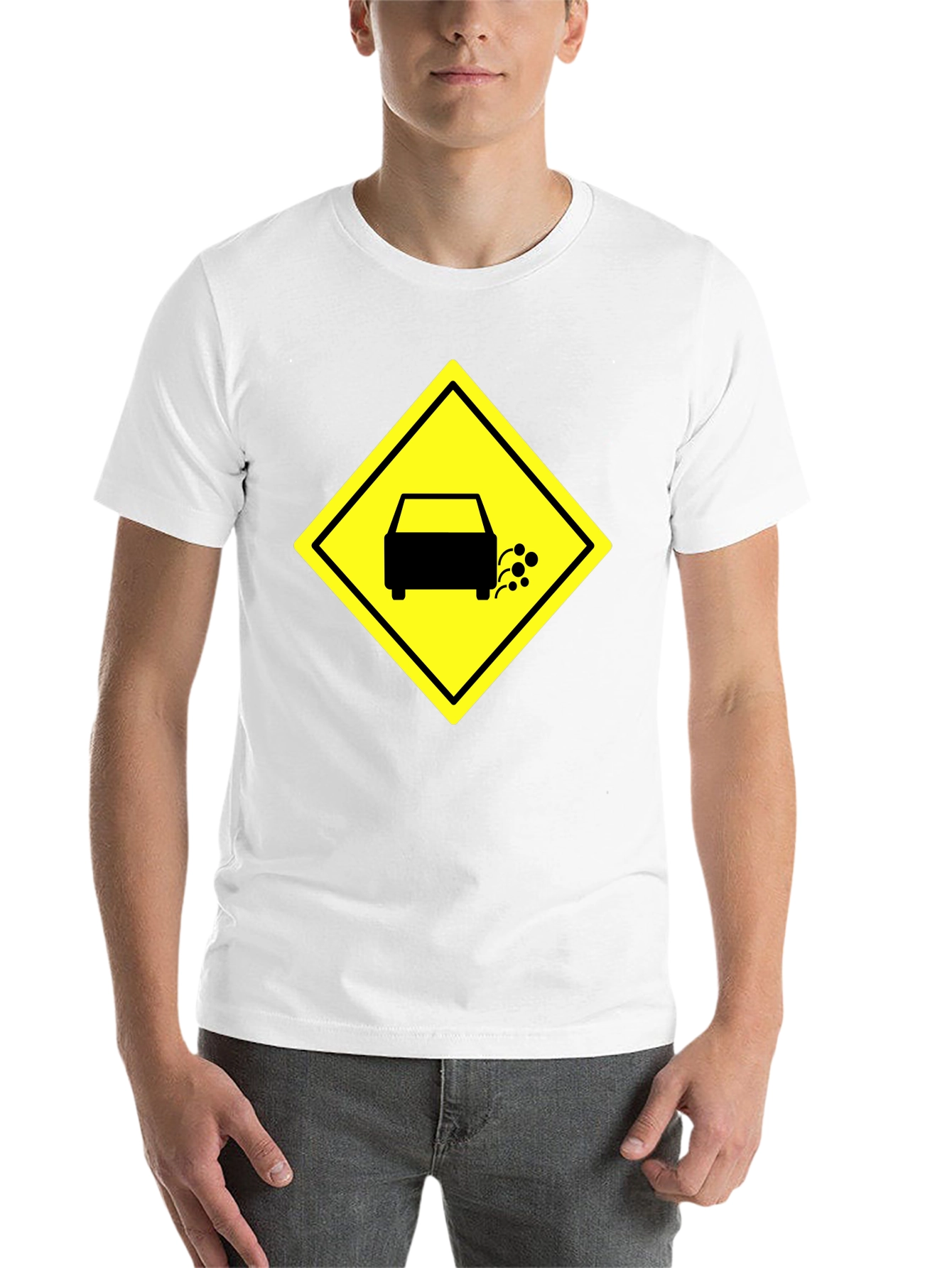 Black Funny Exhaust Fumes Car Humor Black T-Shirt view 14