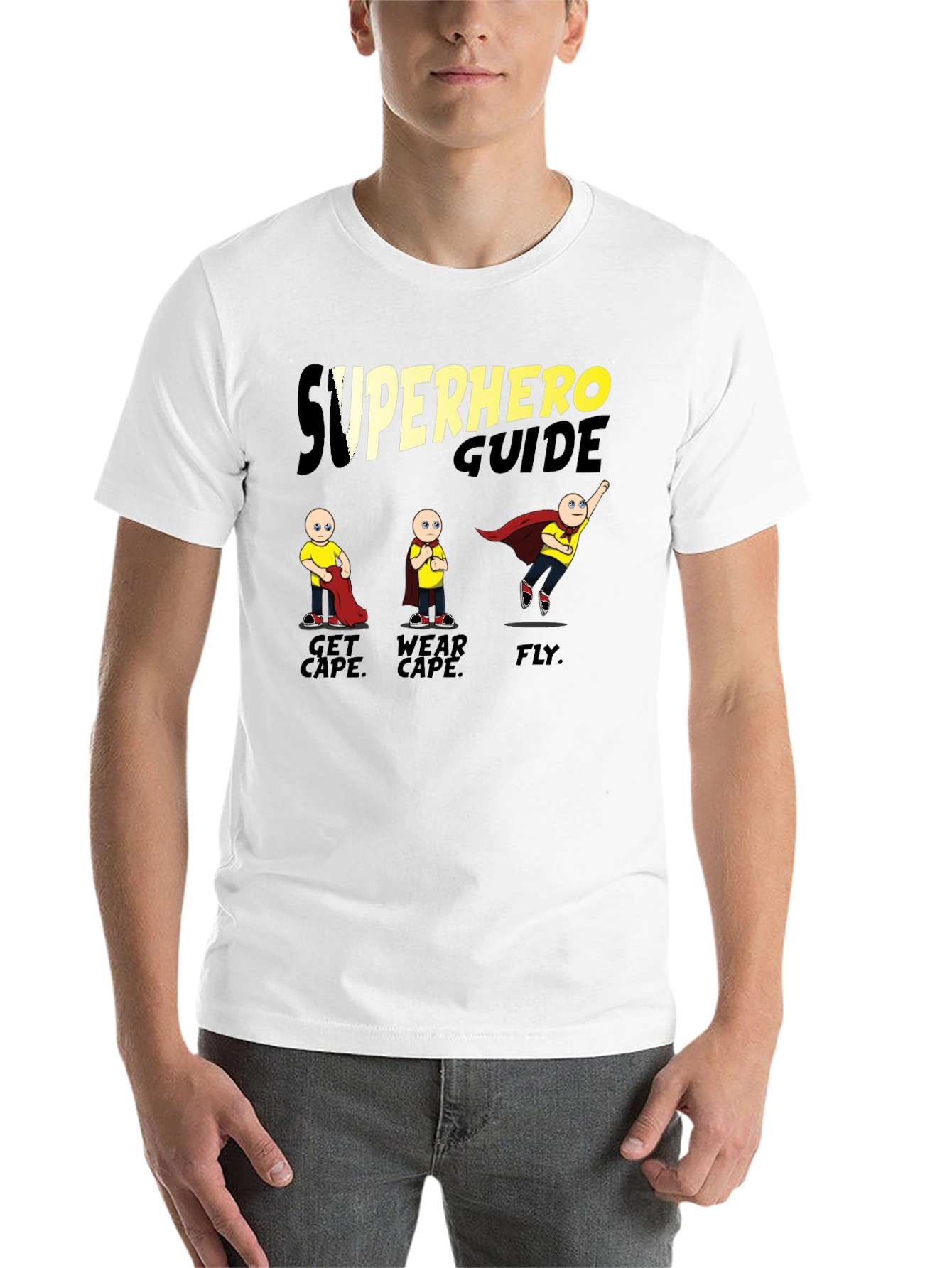 Black Superhero Guide T-Shirt view 14