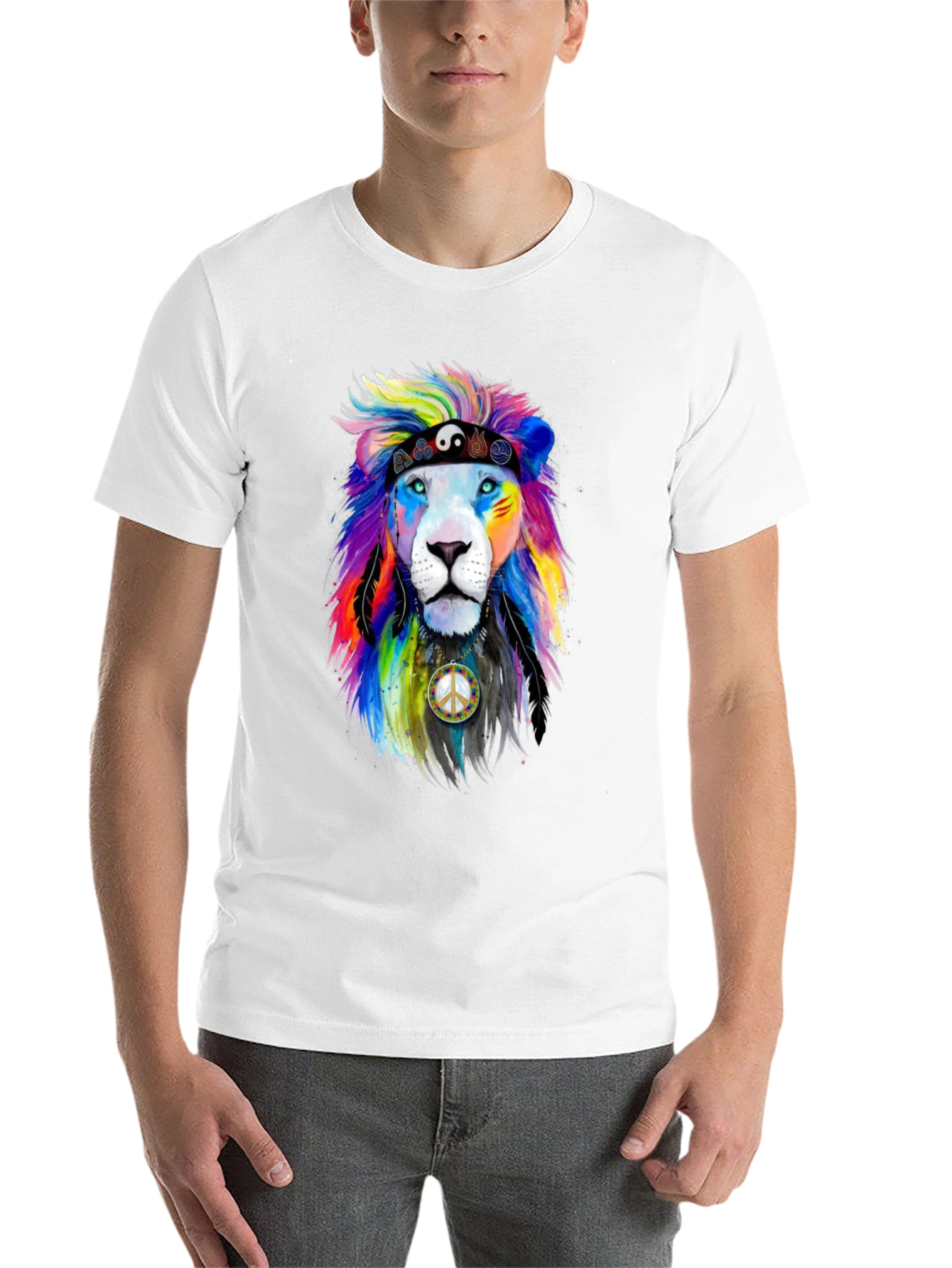 Rainbow Lion Peace T-Shirt - 14