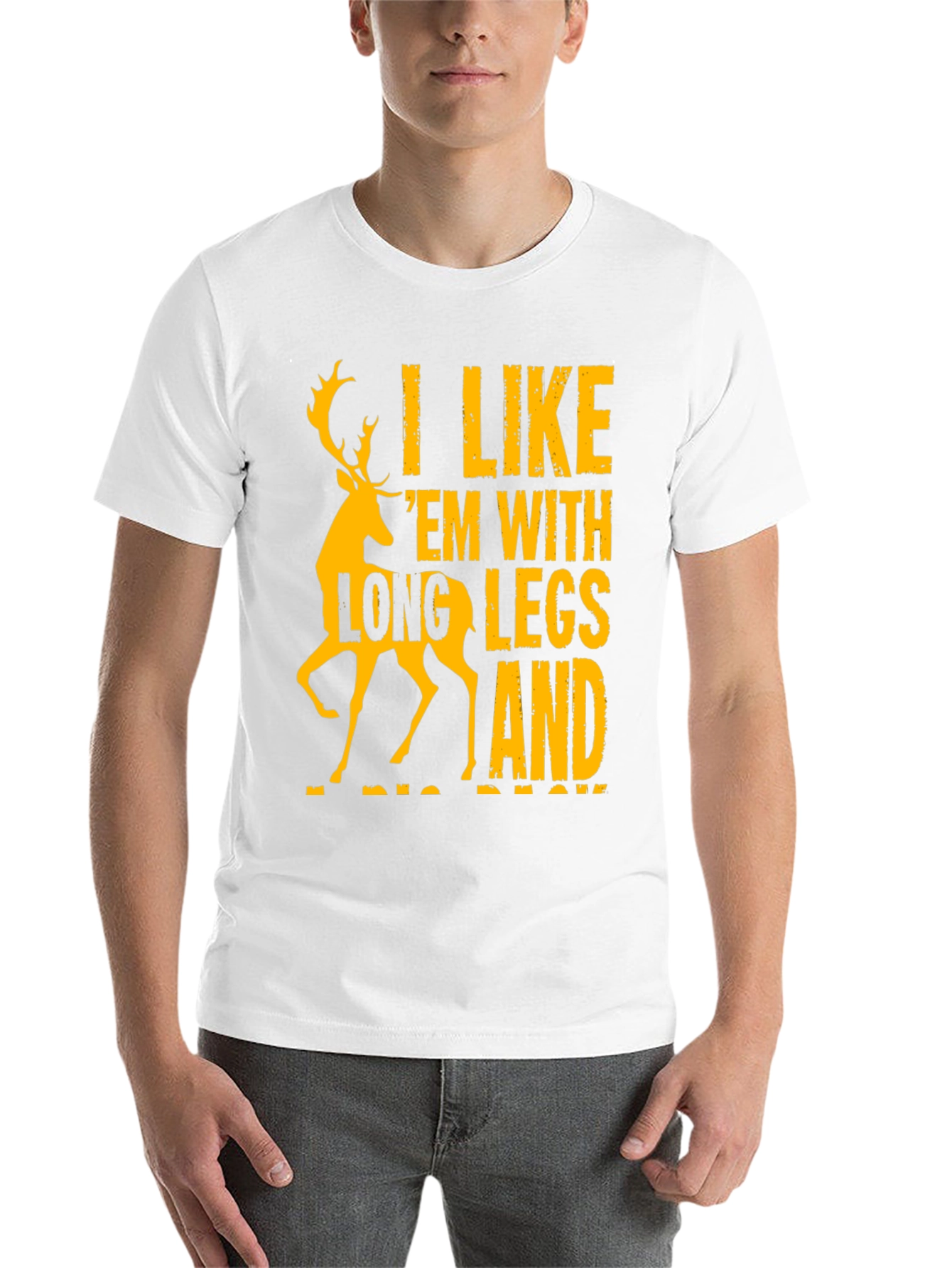 Black Deer Long Legs Graphic T-Shirt view 14