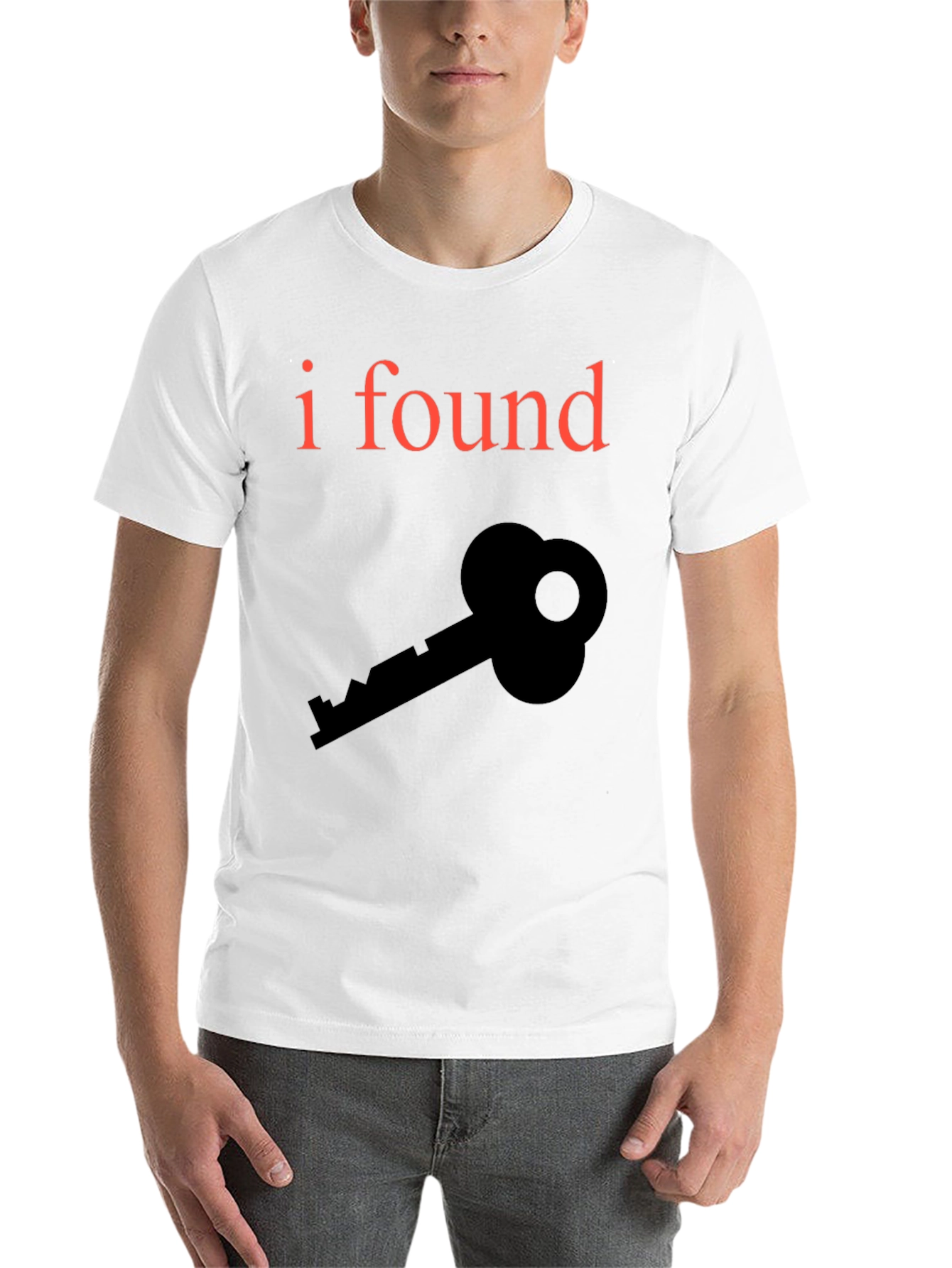 Black I Found a Key Graphic T-Shirt - Black view 14