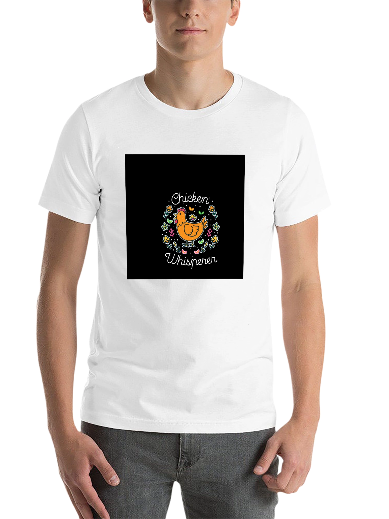 Black Chicken Whisperer Graphic T-Shirt - Soft & Stylish view 14
