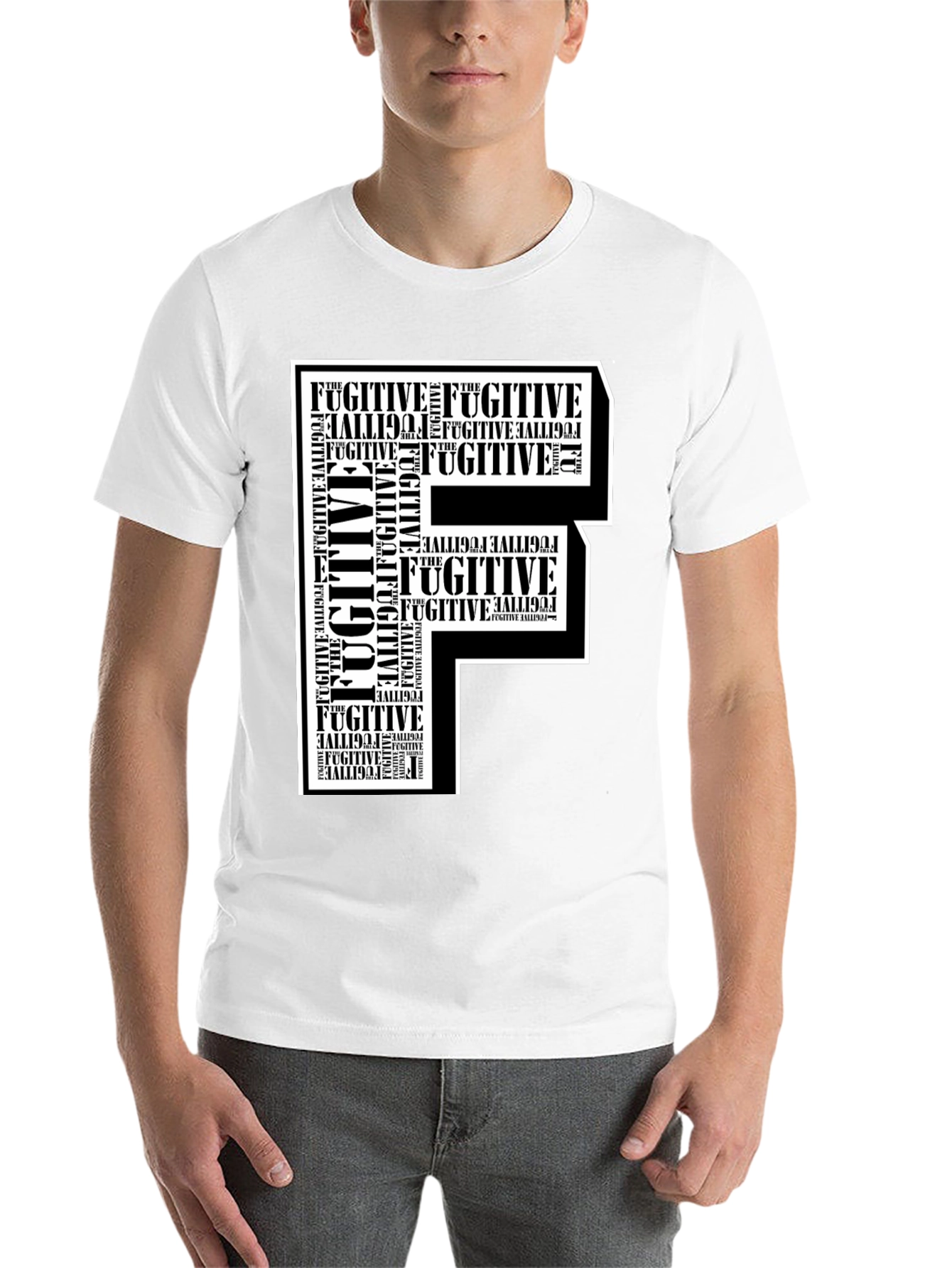 Fugitive F Graphic Print T-Shirt - 14