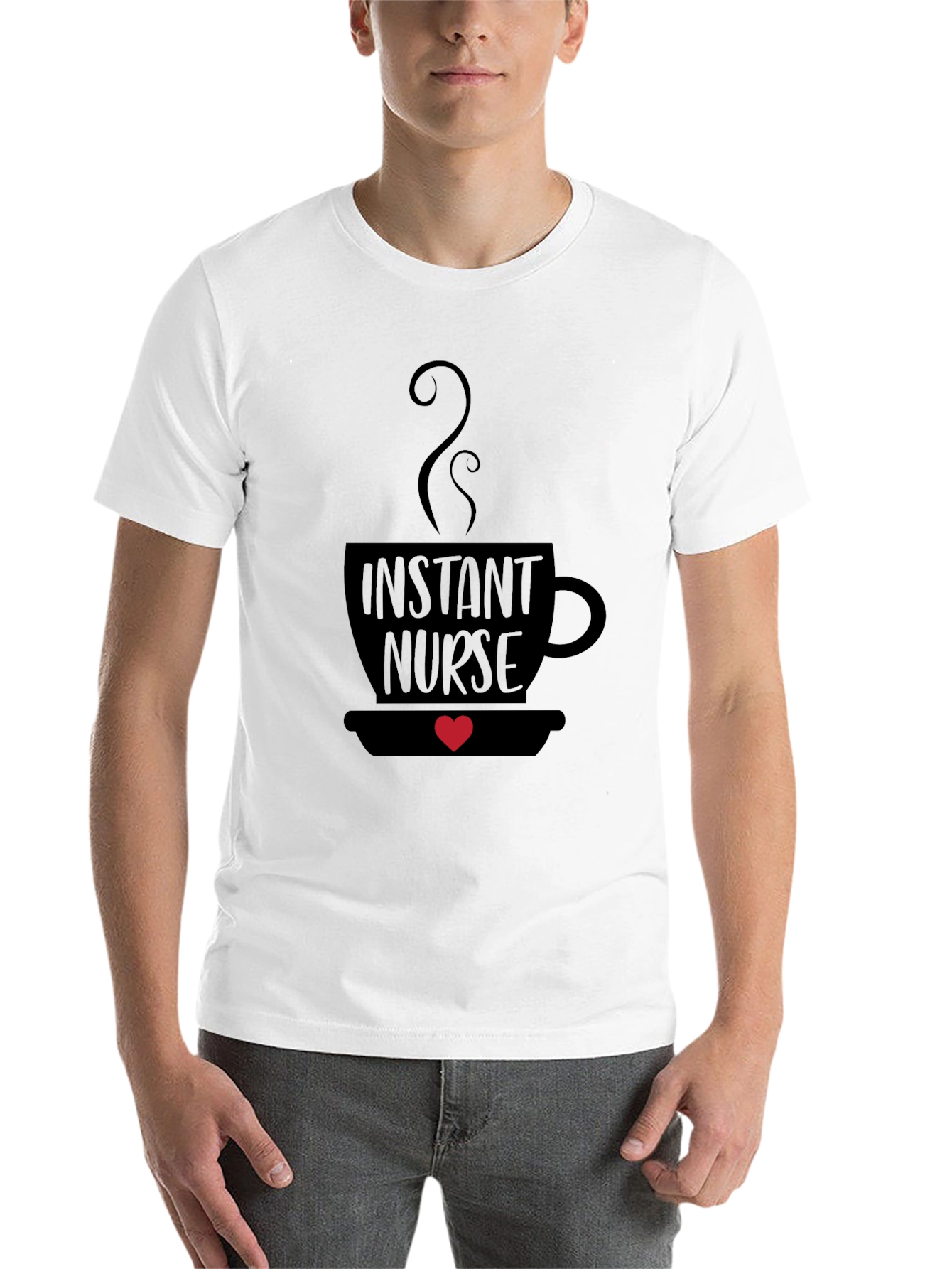 Black Instant Nurse Coffee Graphic Tee view 14