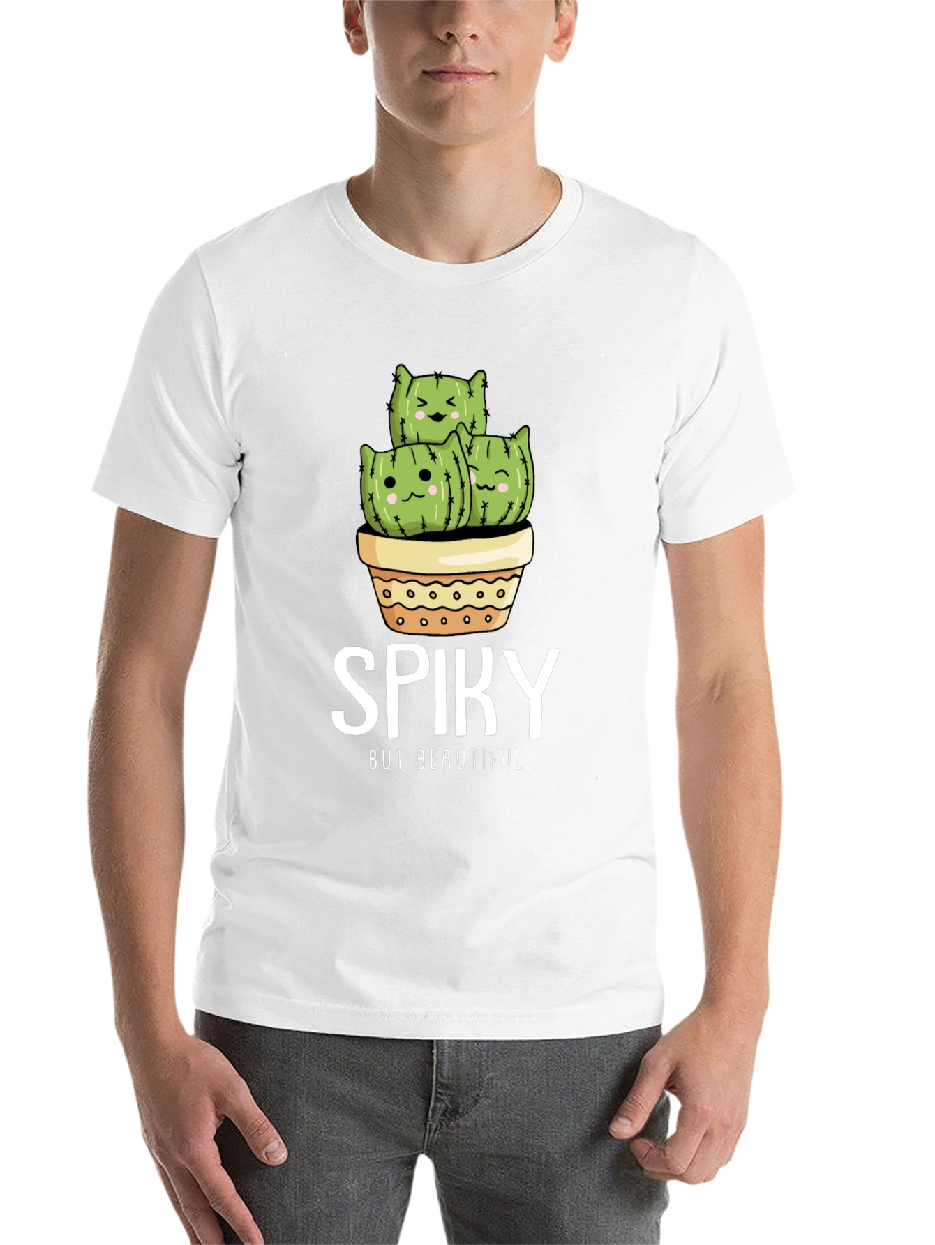 Black Spiky But Beautiful Cactus T-Shirt view 14