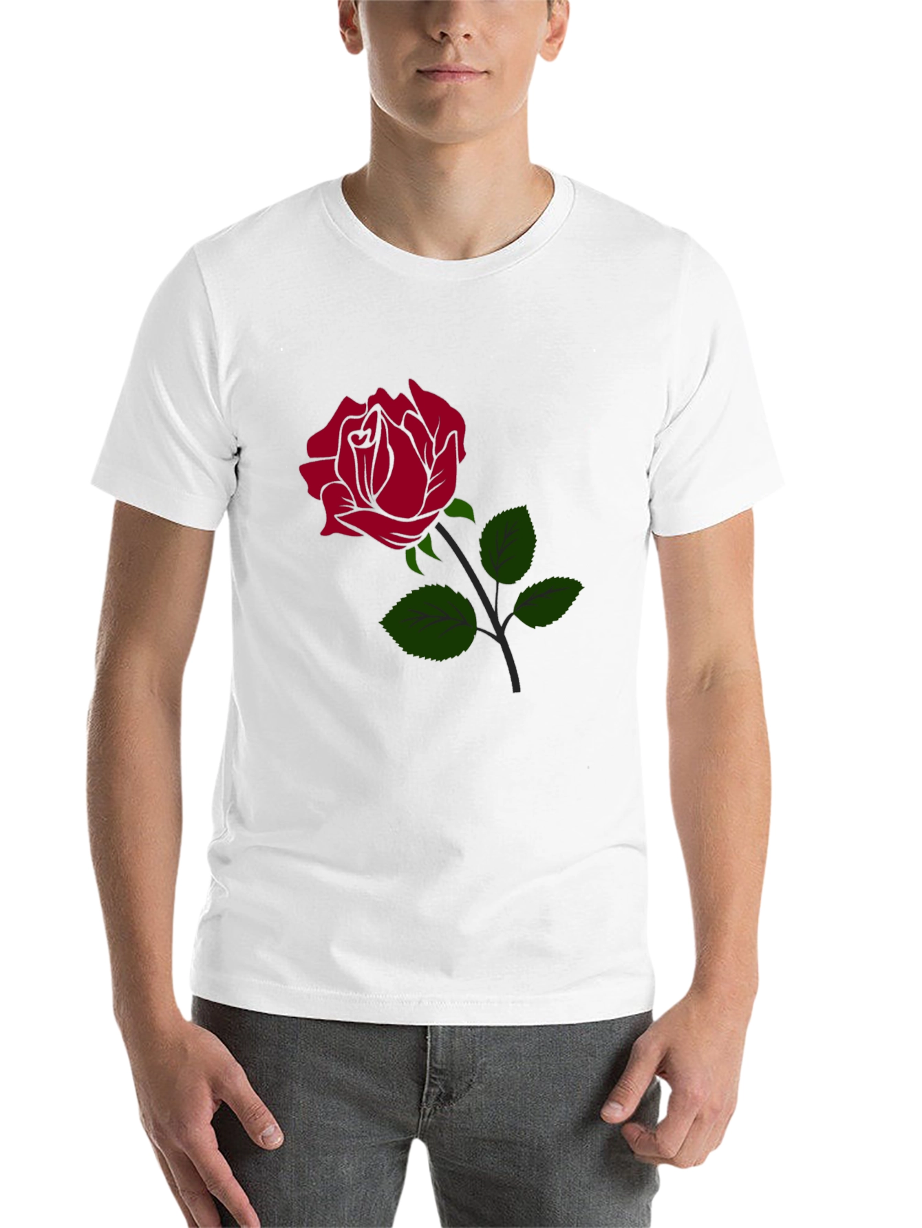 Black Rose Graphic Black T-Shirt view 14