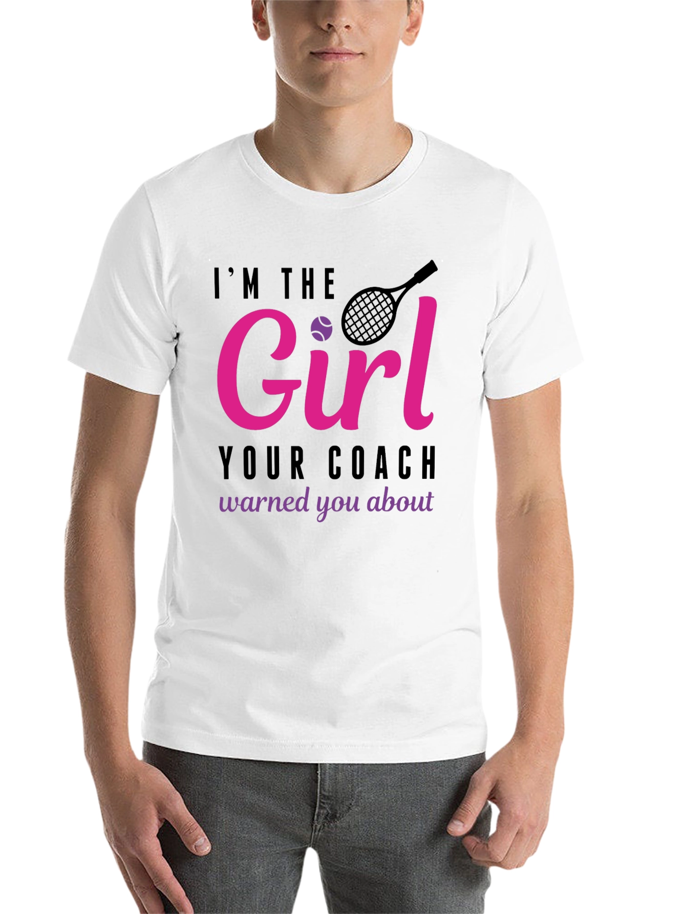 Black I'm The Girl Your Coach Warned You About T-Shirt view 14