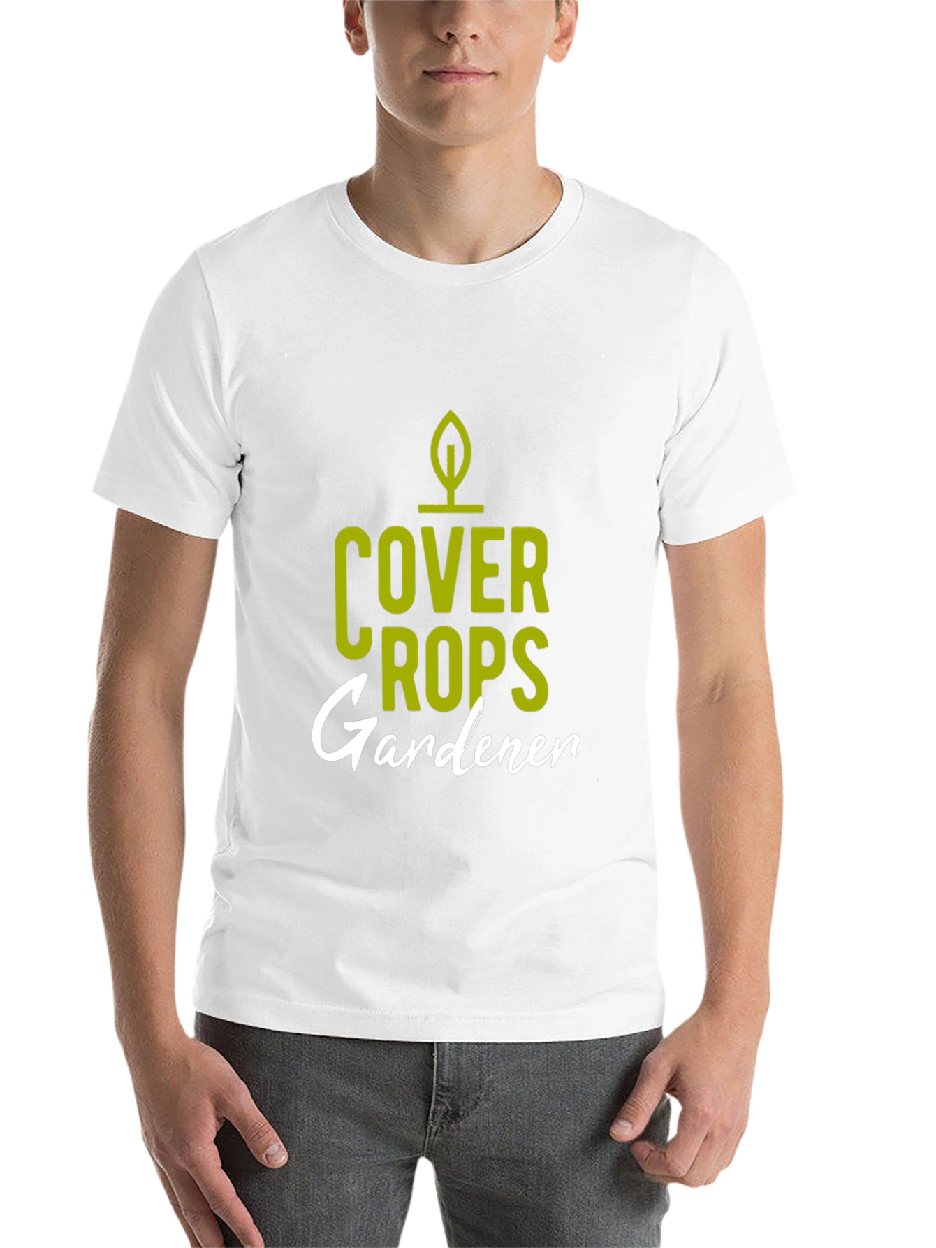 Black Cover Crops Gardener T-Shirt - Black Cotton Blend view 14