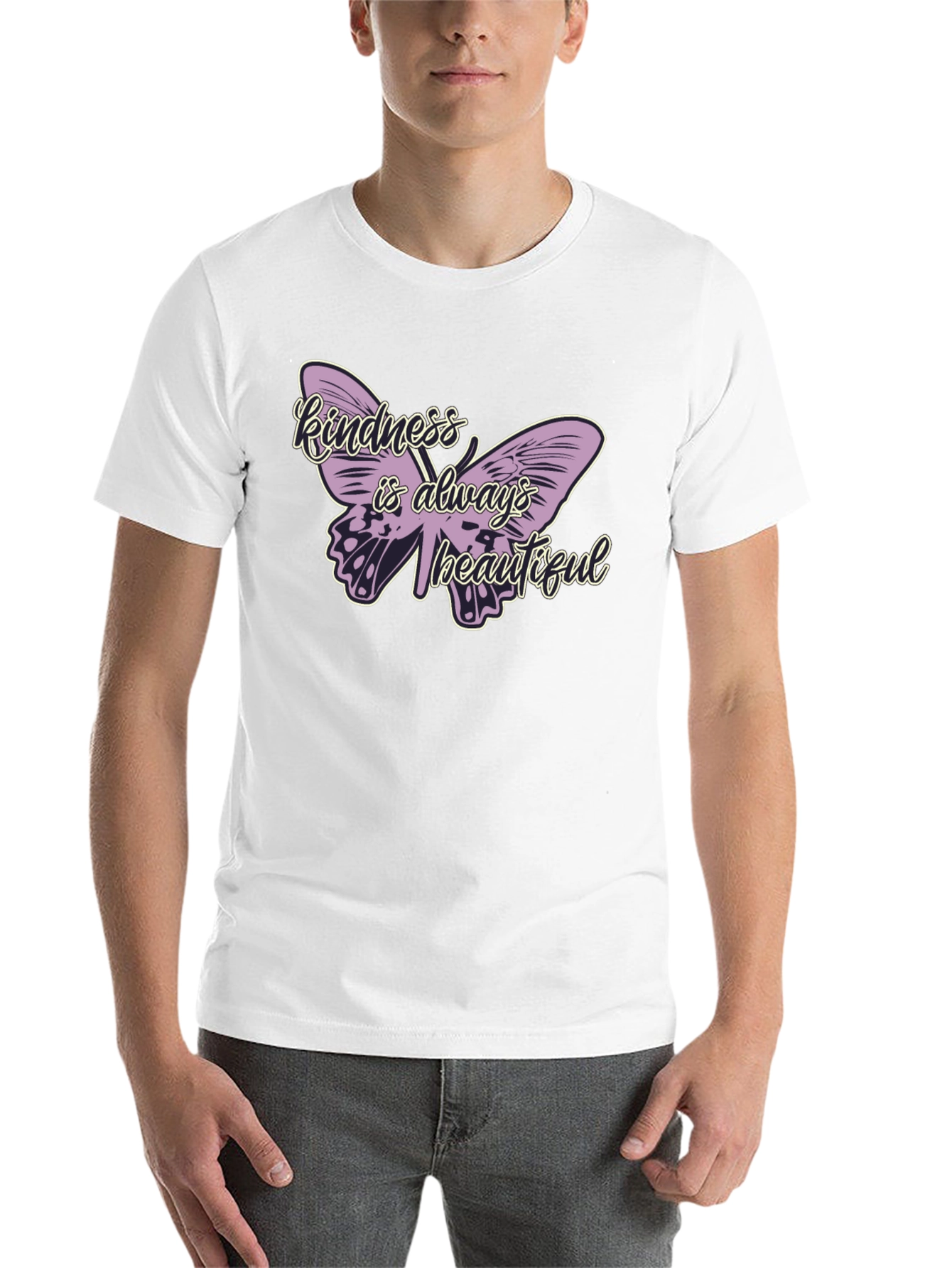 Black Kindness is Always Beautiful Butterfly T-Shirt view 14