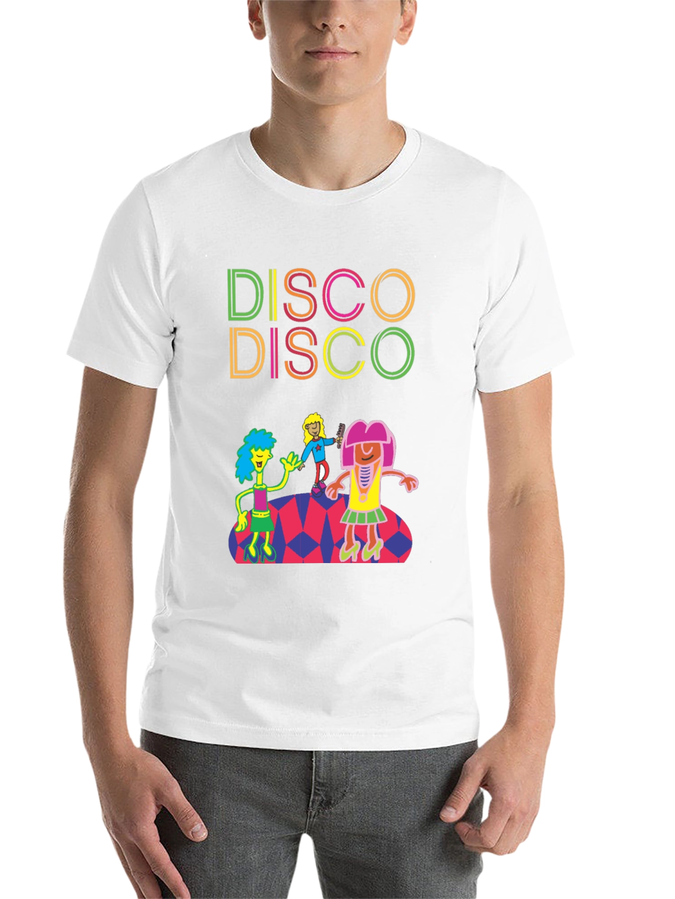 Black Retro Disco T-Shirt - Dance Party Tee view 14