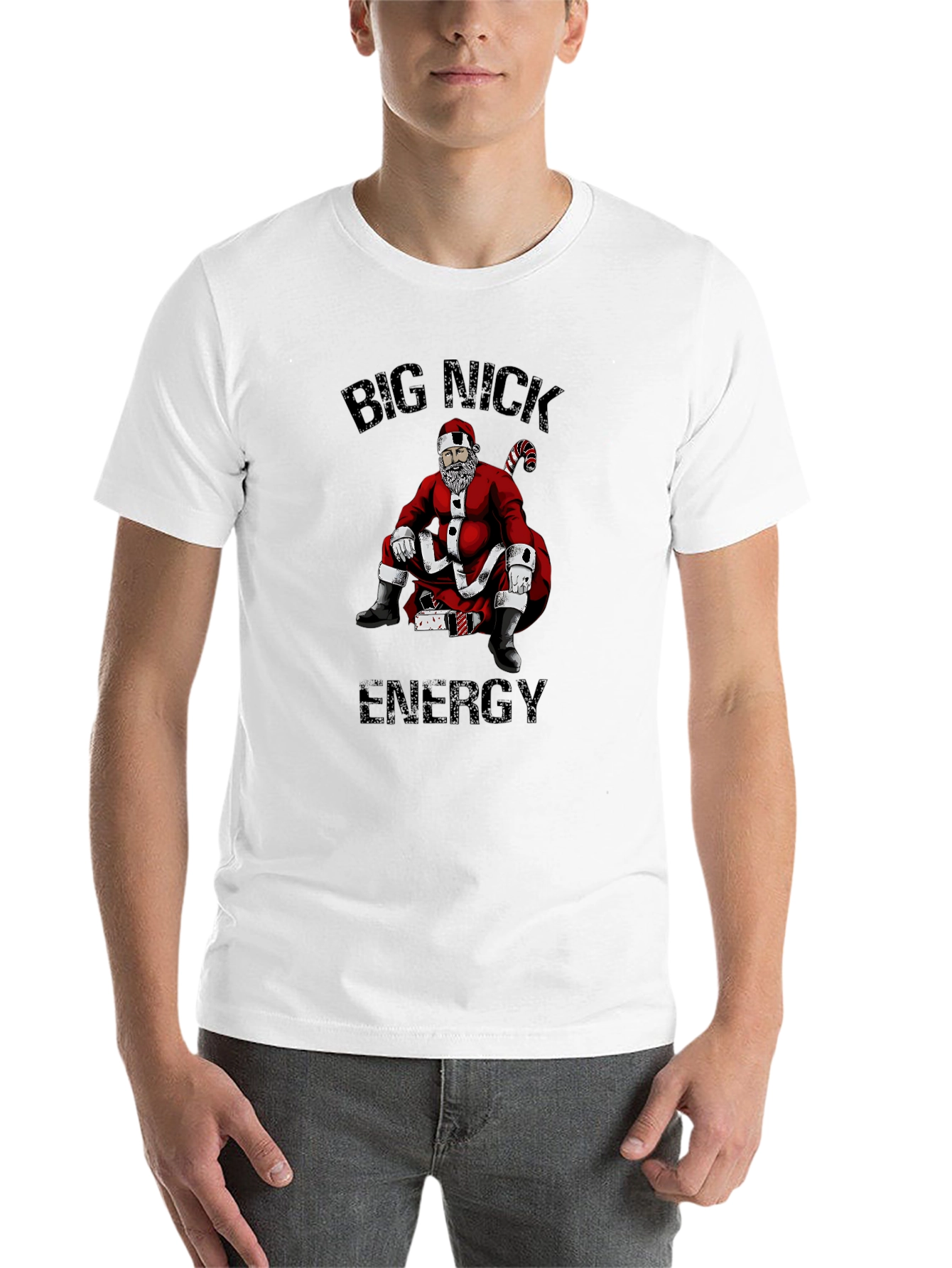Black Big Nick Energy Santa Graphic Tee view 14