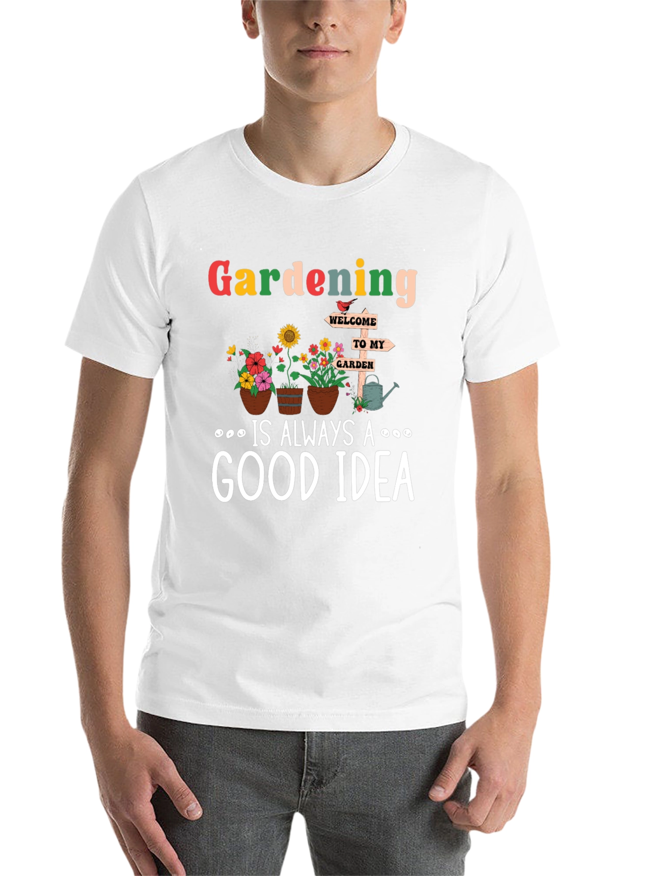 Black Gardening is Always a Good Idea T-Shirt view 14