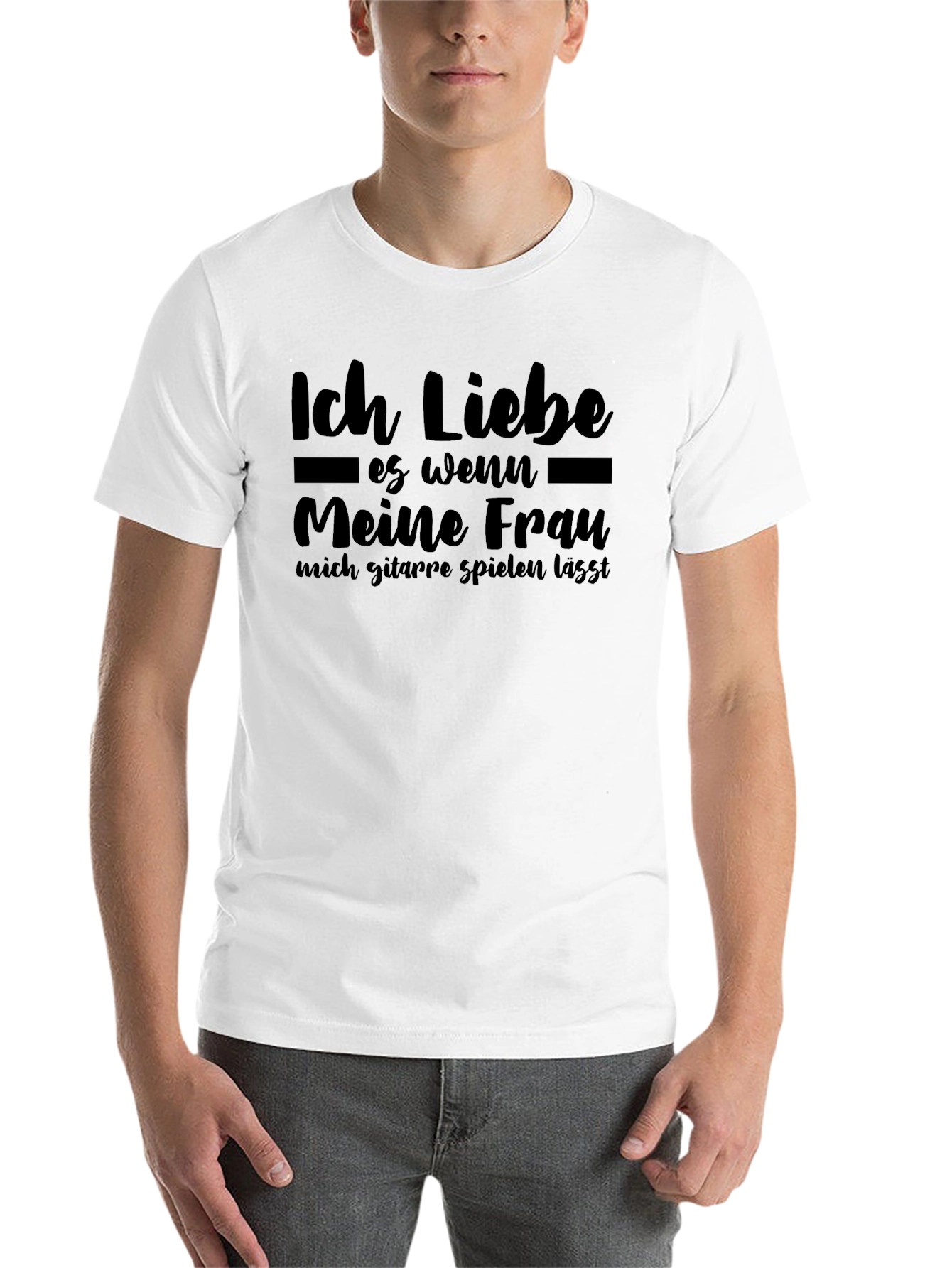 Black Ich Liebe T-Shirt - Humorous German Phrase Tee view 14