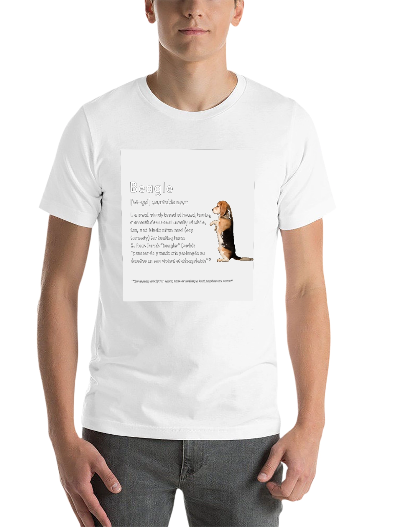 Black Beagle Definition T-Shirt - Dog Lover Apparel view 14