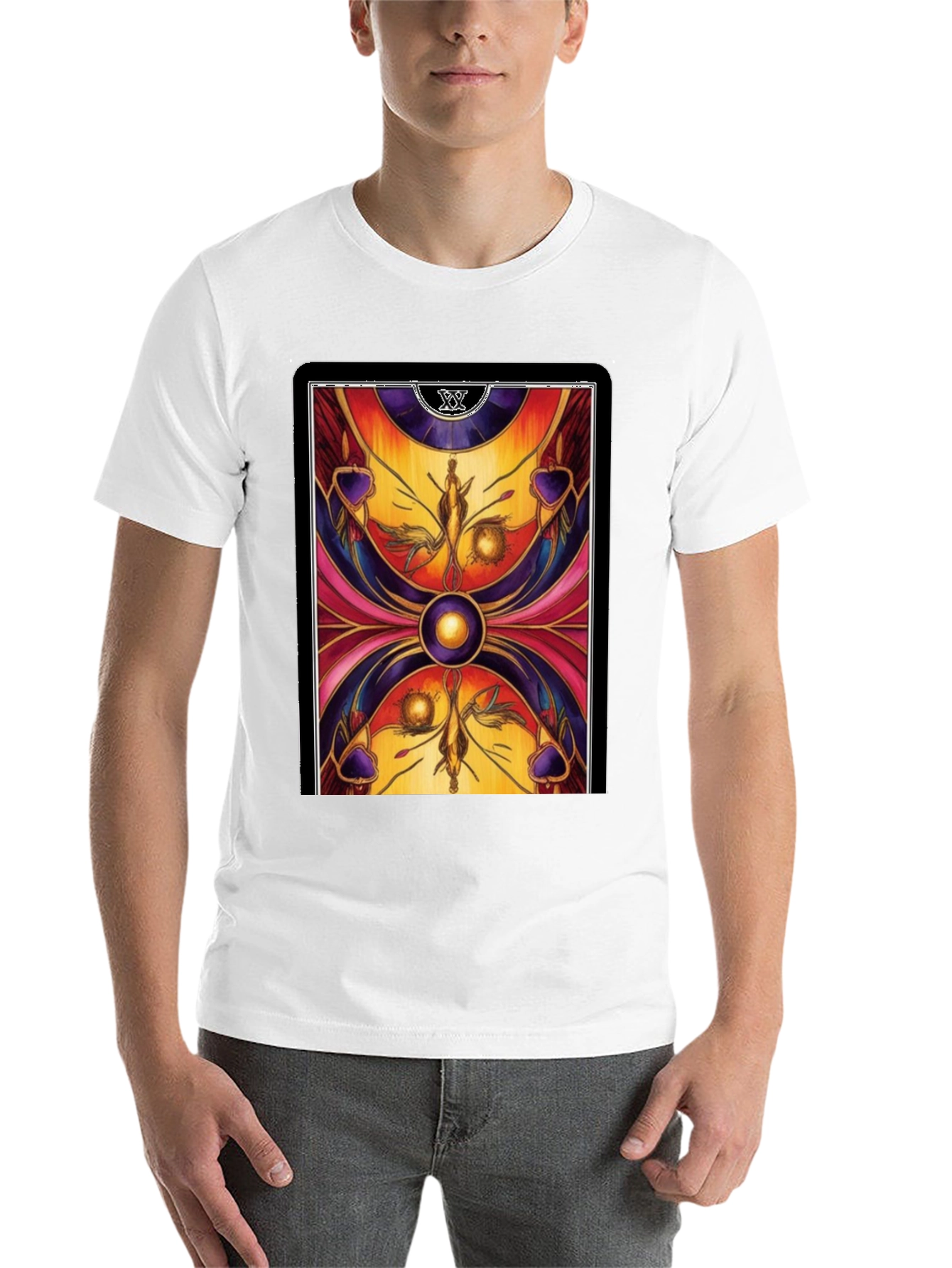 Black Tarot Card Graphic T-Shirt view 14