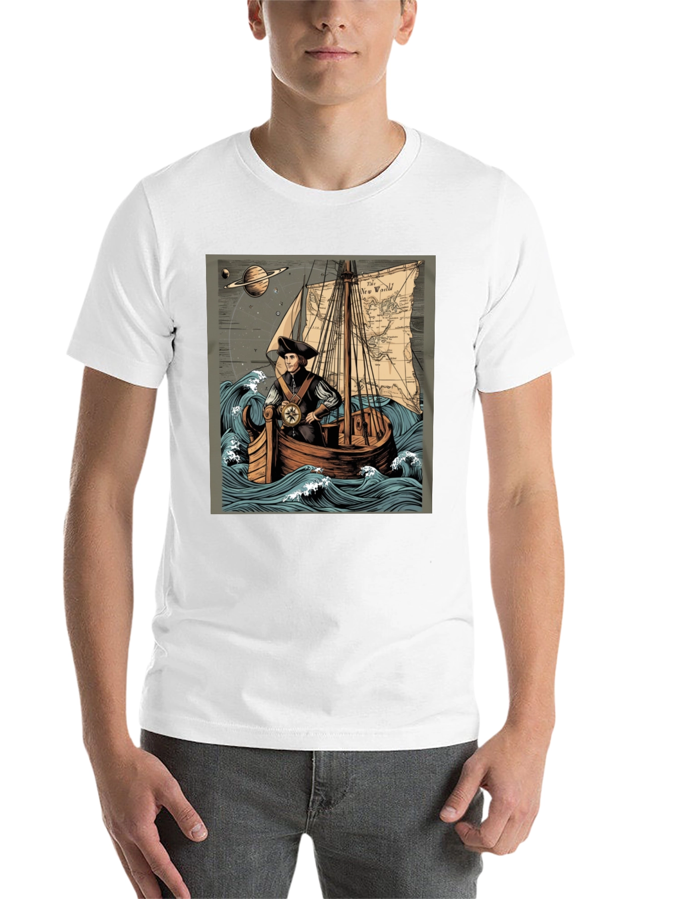 Black Voyager Graphic Tee view 14