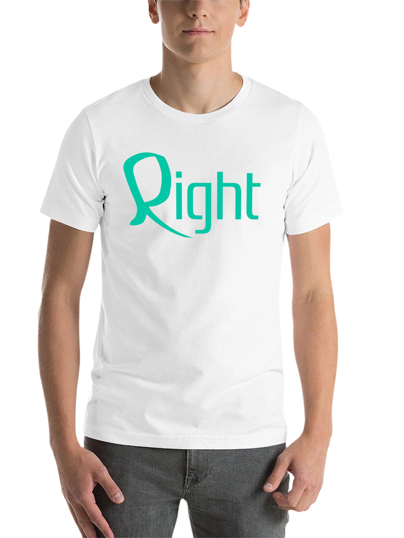 Black Right Graphic Black T-Shirt view 14