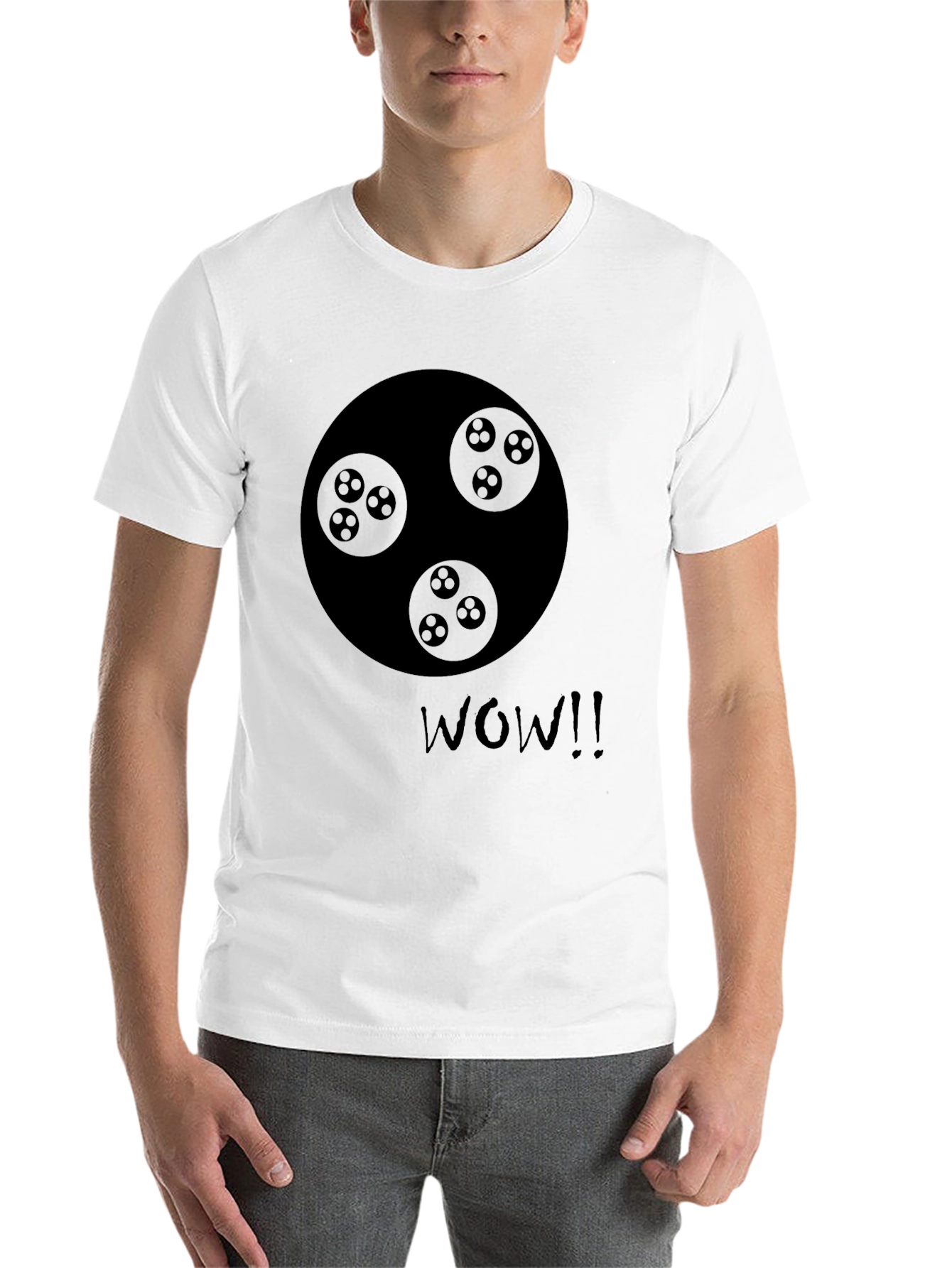 Black Novelty Graphic Print Crew Neck T-Shirt view 14