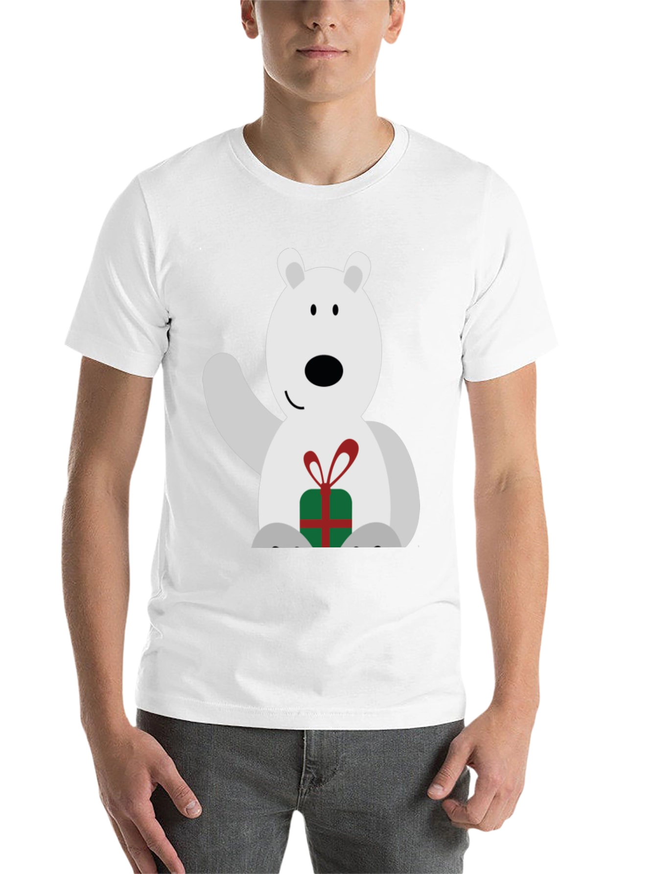 Black Polar Bear Gift Tee view 14