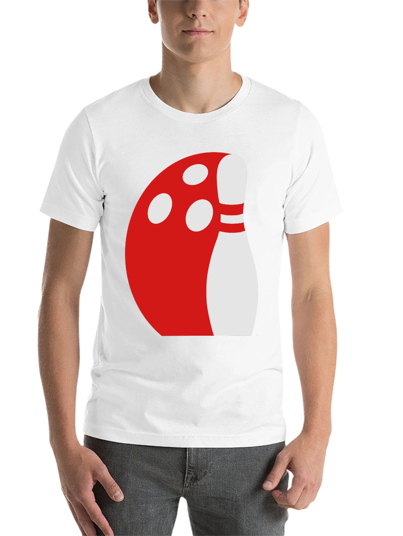 Black Bowling Ball & Pin Graphic Tee - Black view 14