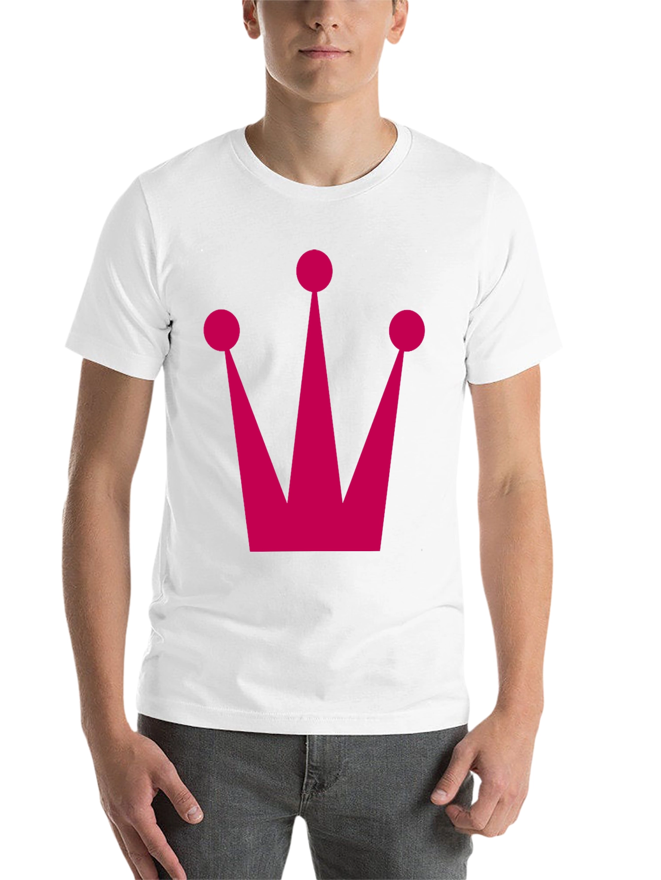 Black Crown Graphic Tee - Classic Black Cotton T-Shirt view 14