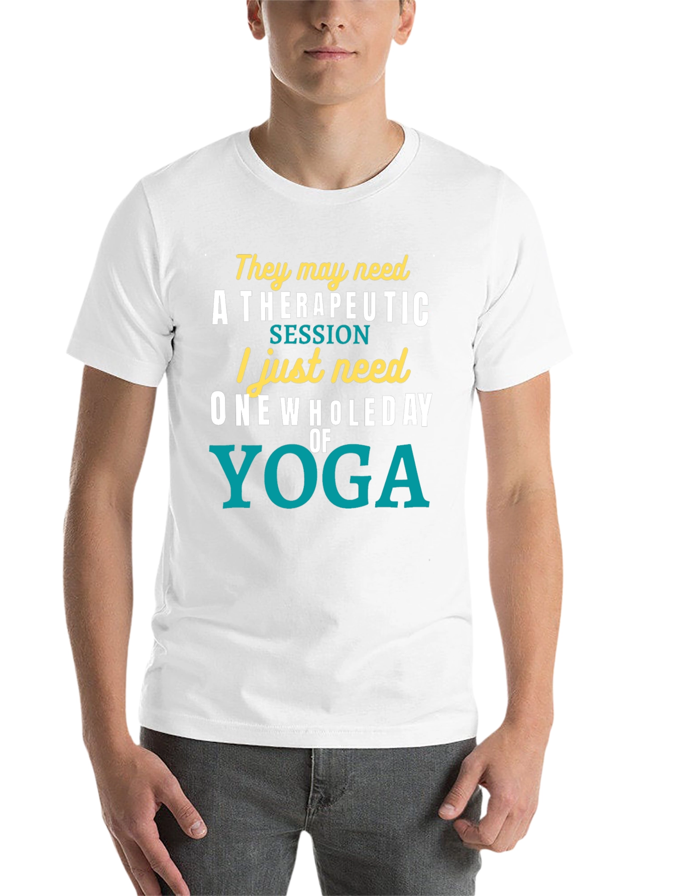 Black Yoga Lover's T-Shirt: One Whole Day of Relaxation view 14