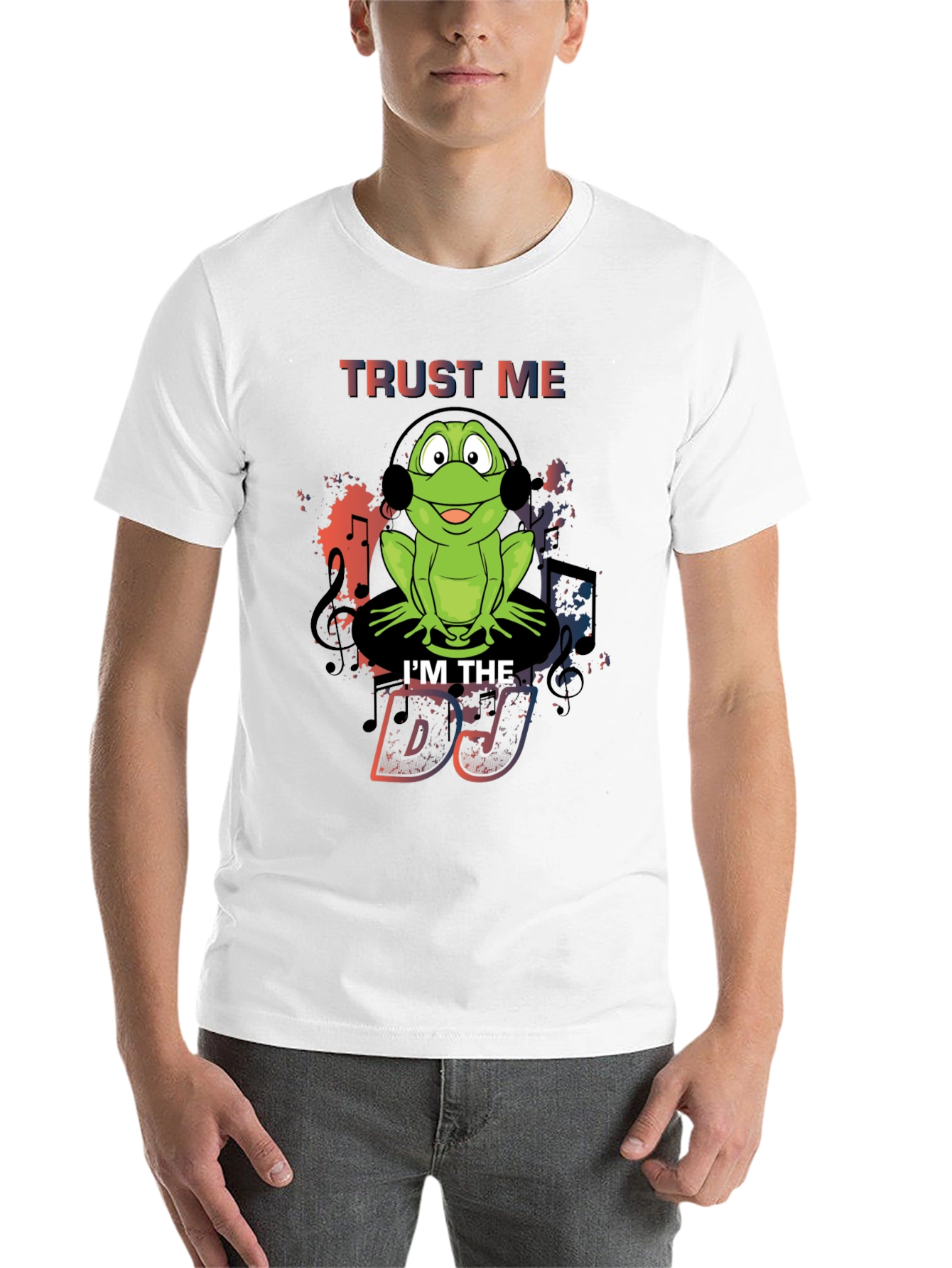 Black Trust Me I'm the DJ Frog T-Shirt view 14