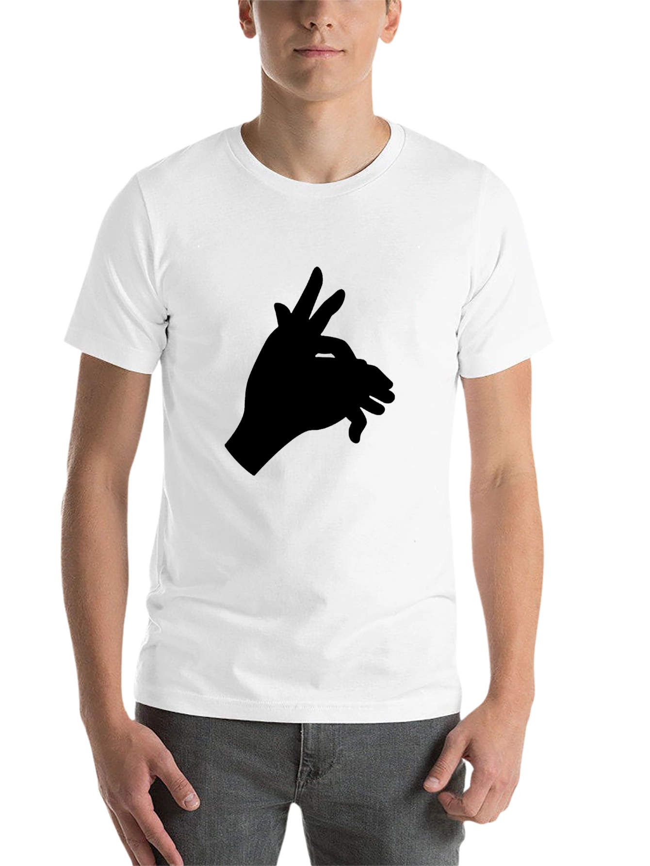 Black Hand Shadow Puppet Tee - Black view 14
