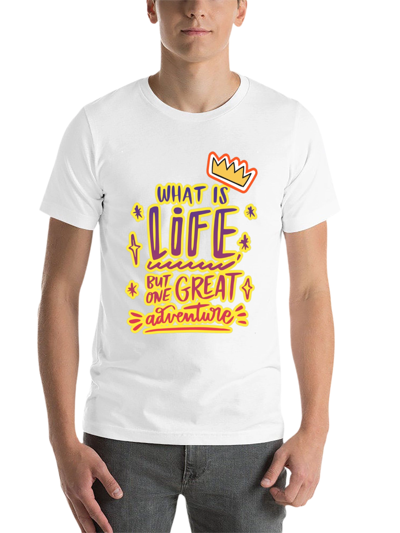 Black Life Is One Great Adventure T-Shirt view 14