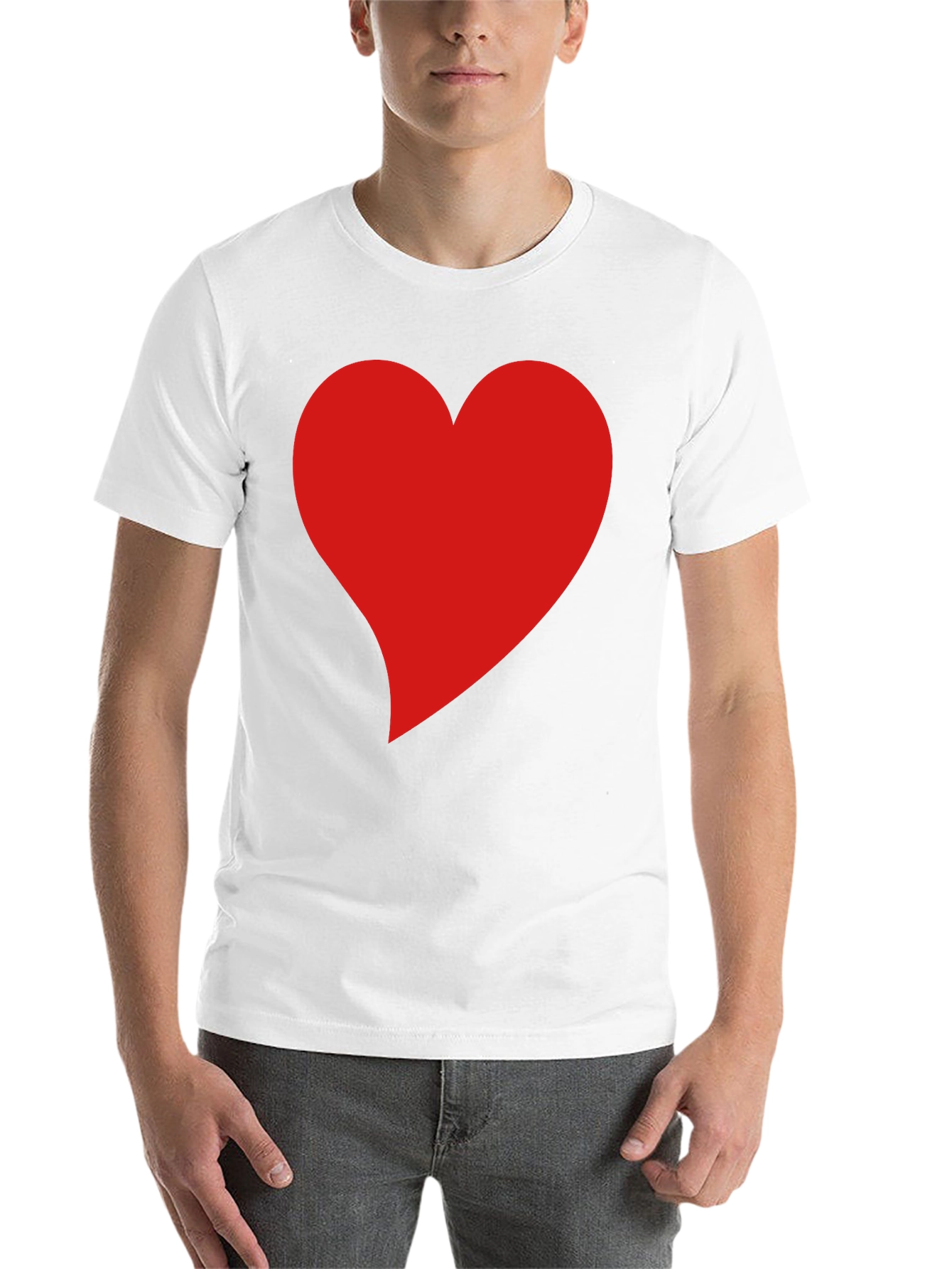 Black Heart Graphic Black T-Shirt - Stylish Casual Wear view 14