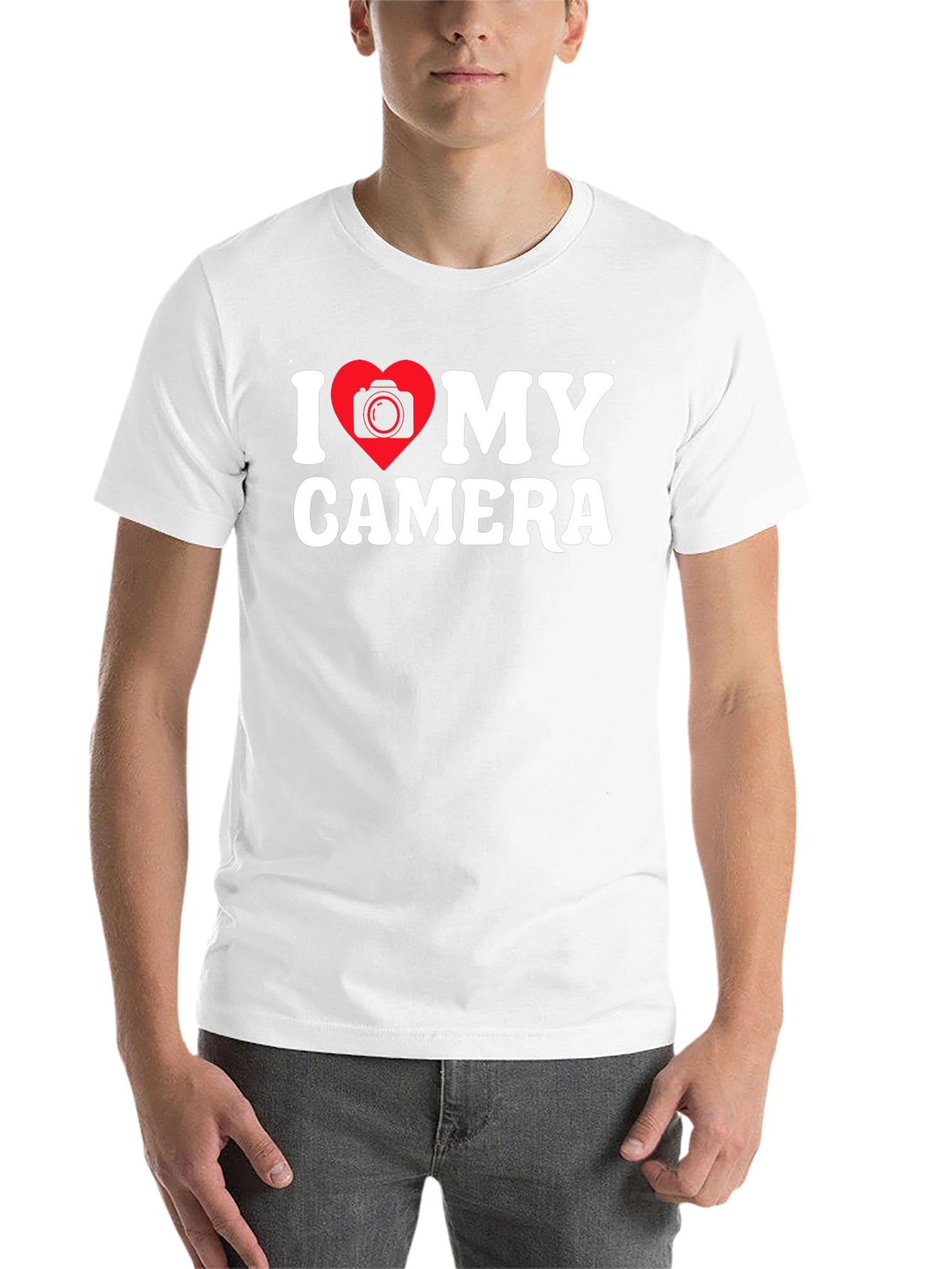 Black I Love My Camera Graphic T-Shirt - Photographer Tee view 14