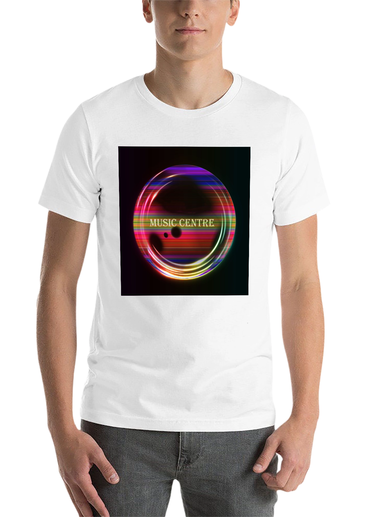 Black Music Centre Graphic Black T-Shirt view 14