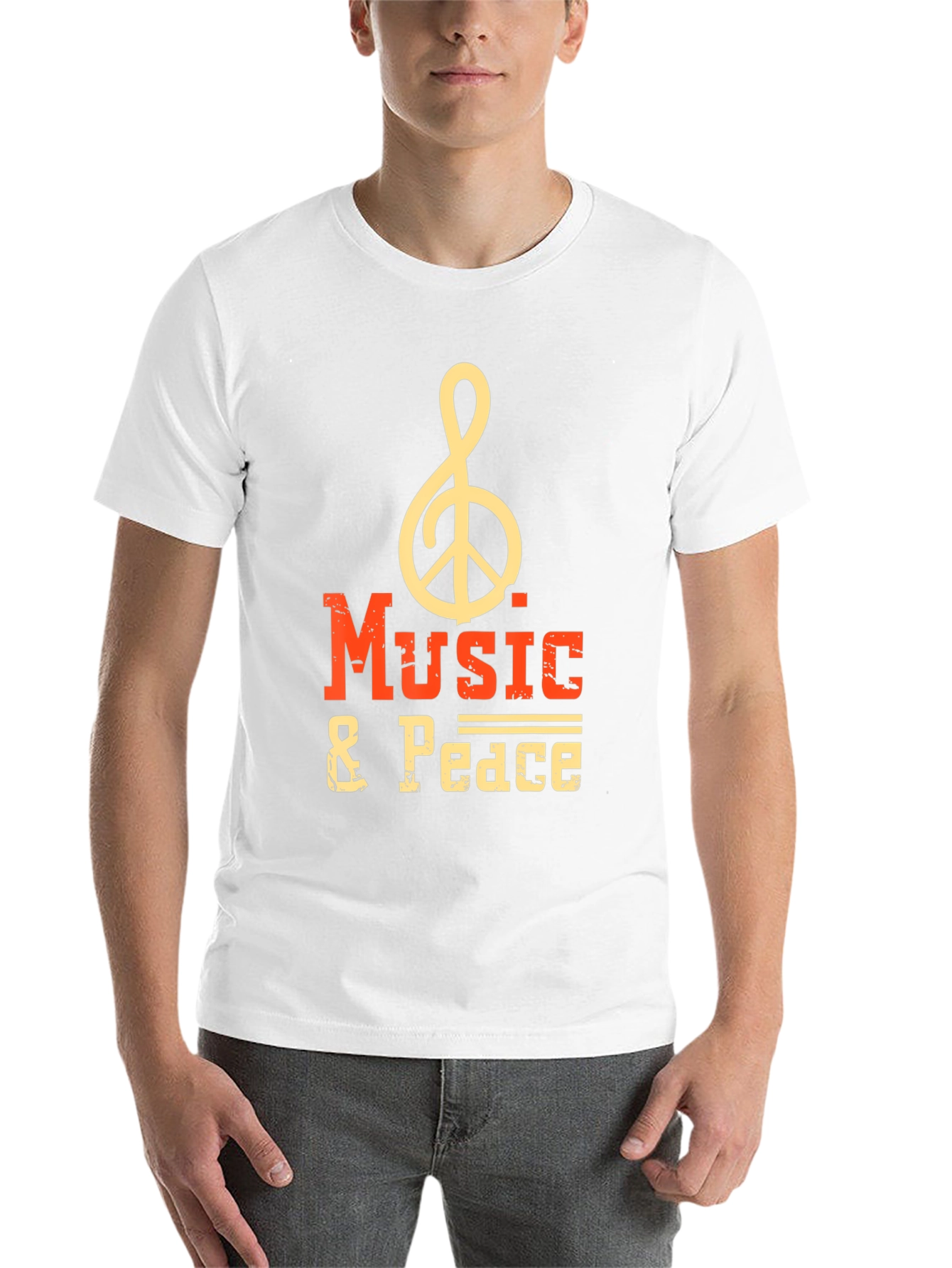 Black Music & Peace T-Shirt - Stylish Graphic Tee view 14