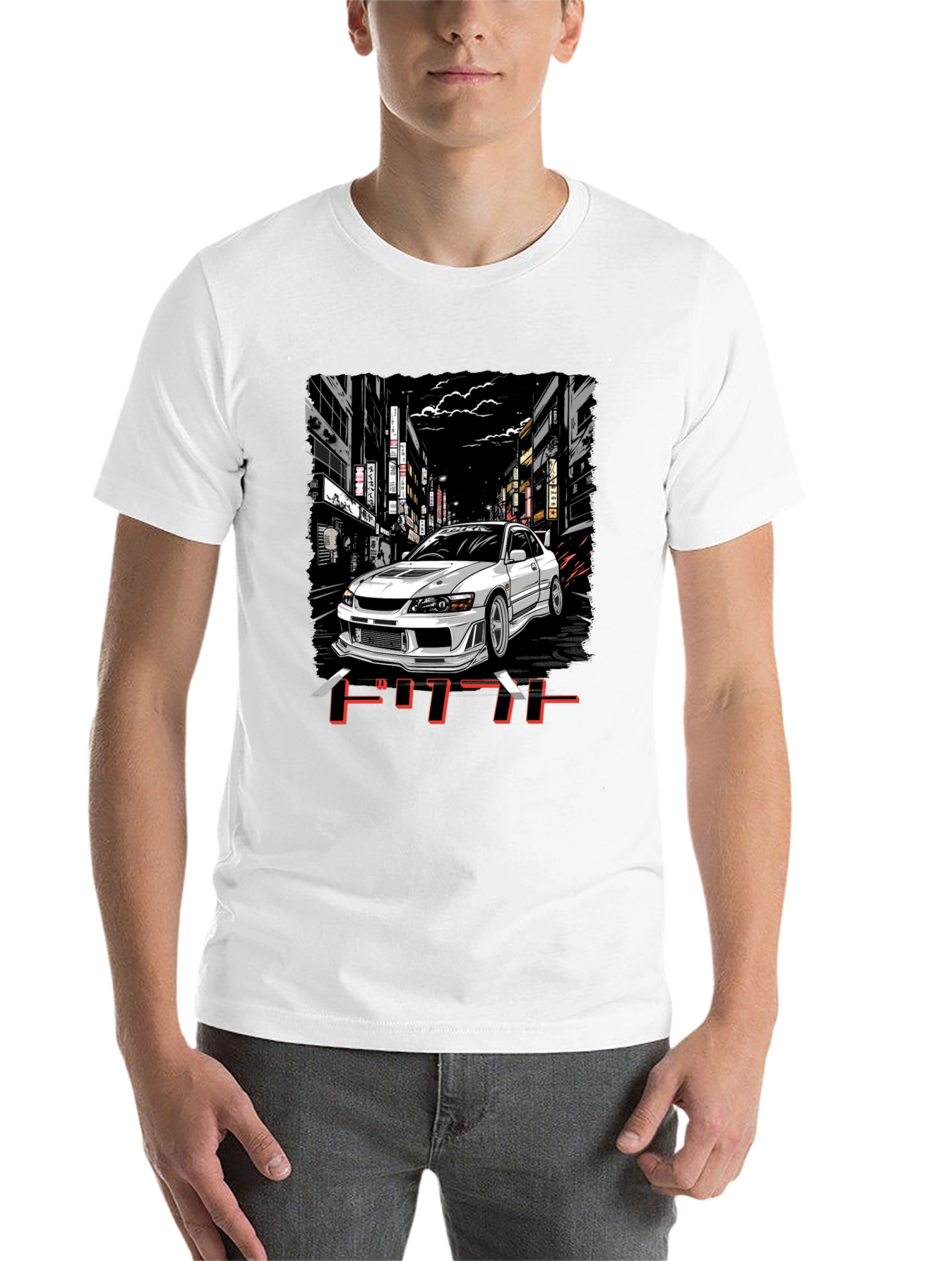 Black JDM Car Graphic Tee - Street Racing Style view 14