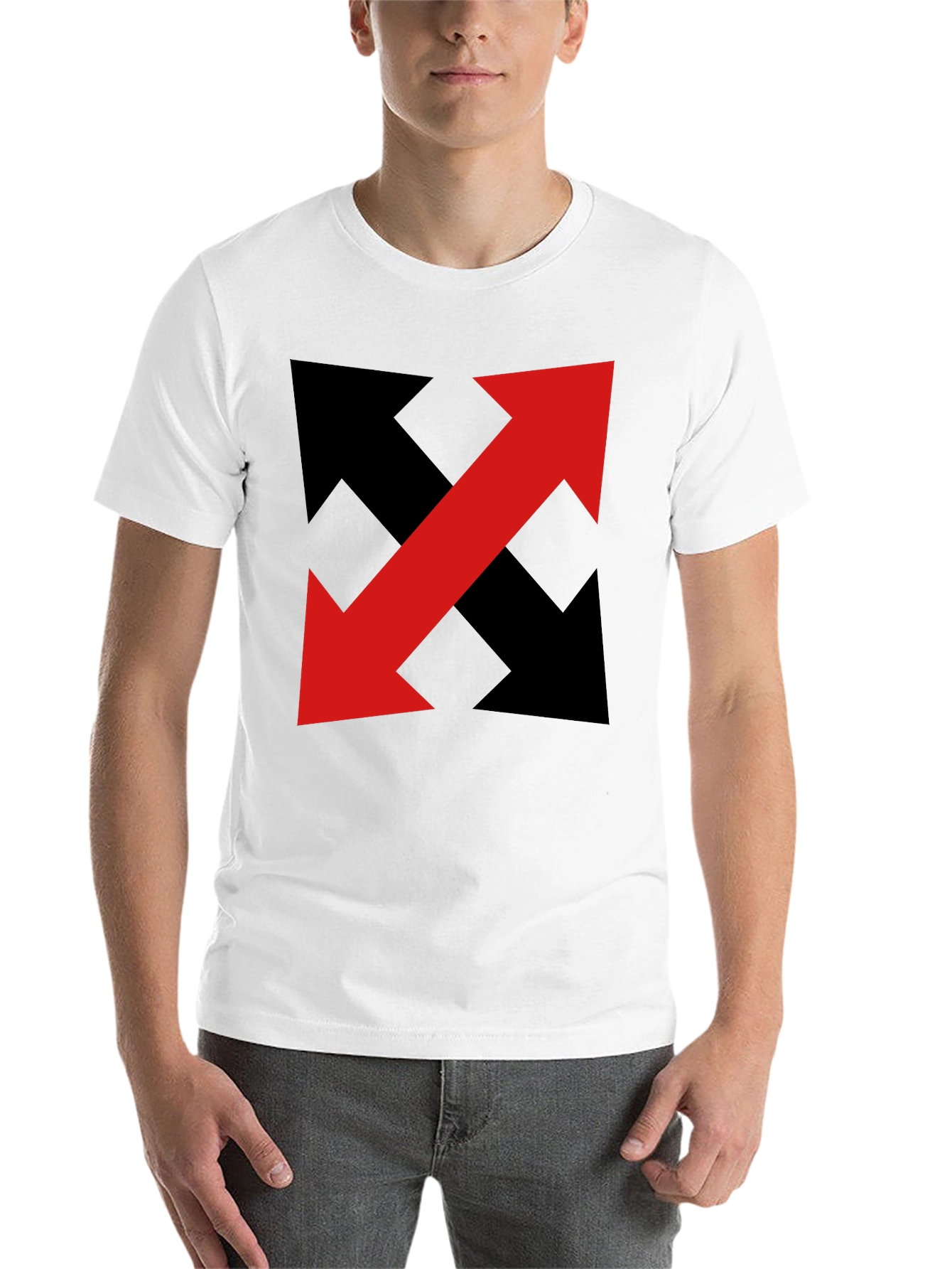 Black Arrow T-Shirt - Bold Graphic Print view 14