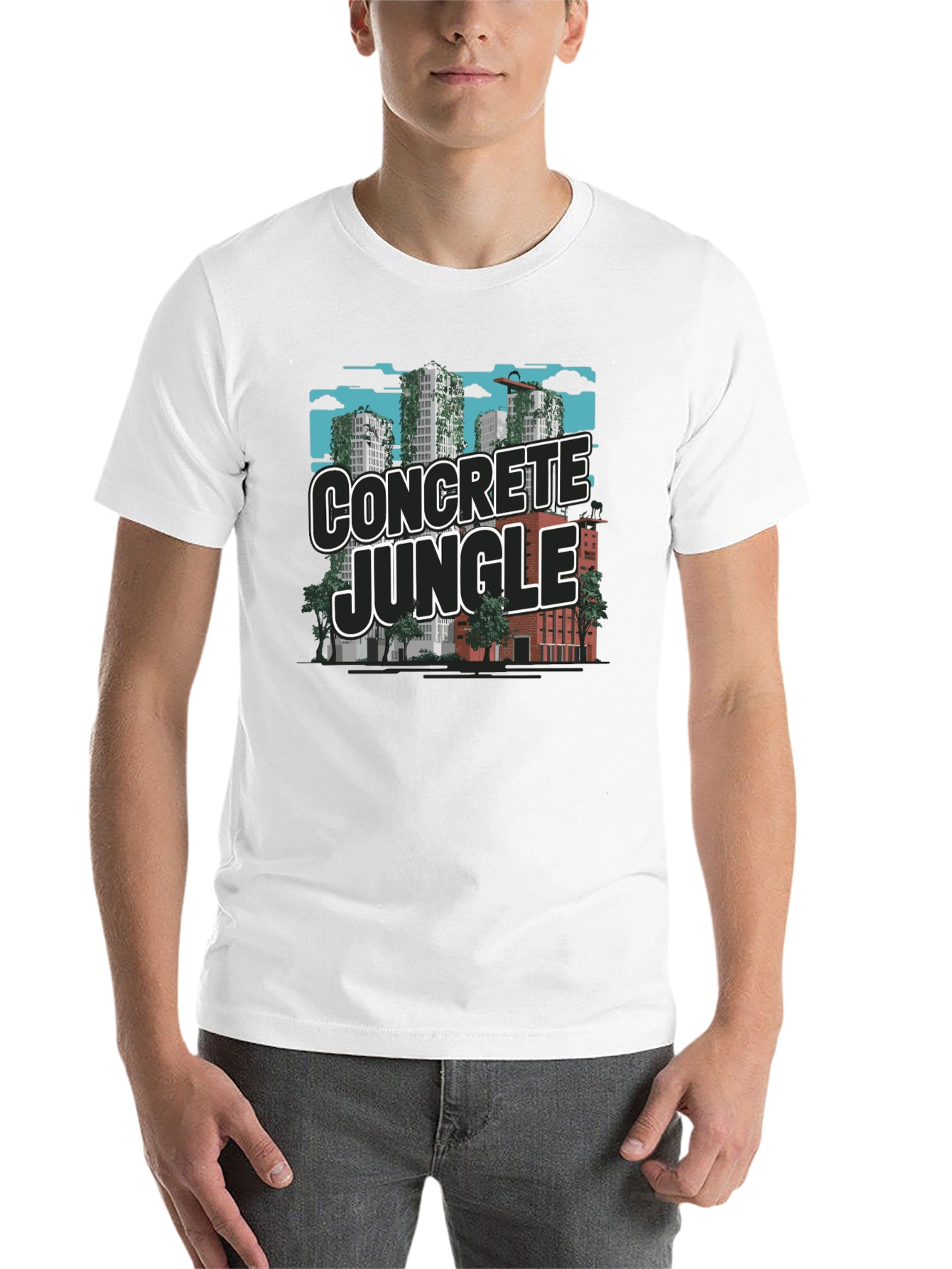 Black Concrete Jungle Graphic Tee - Urban Style view 14