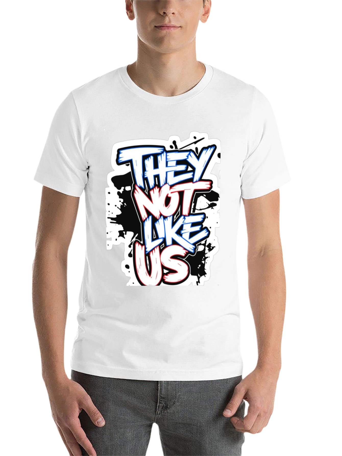 Black They Not Like Us Graphic T-Shirt view 14